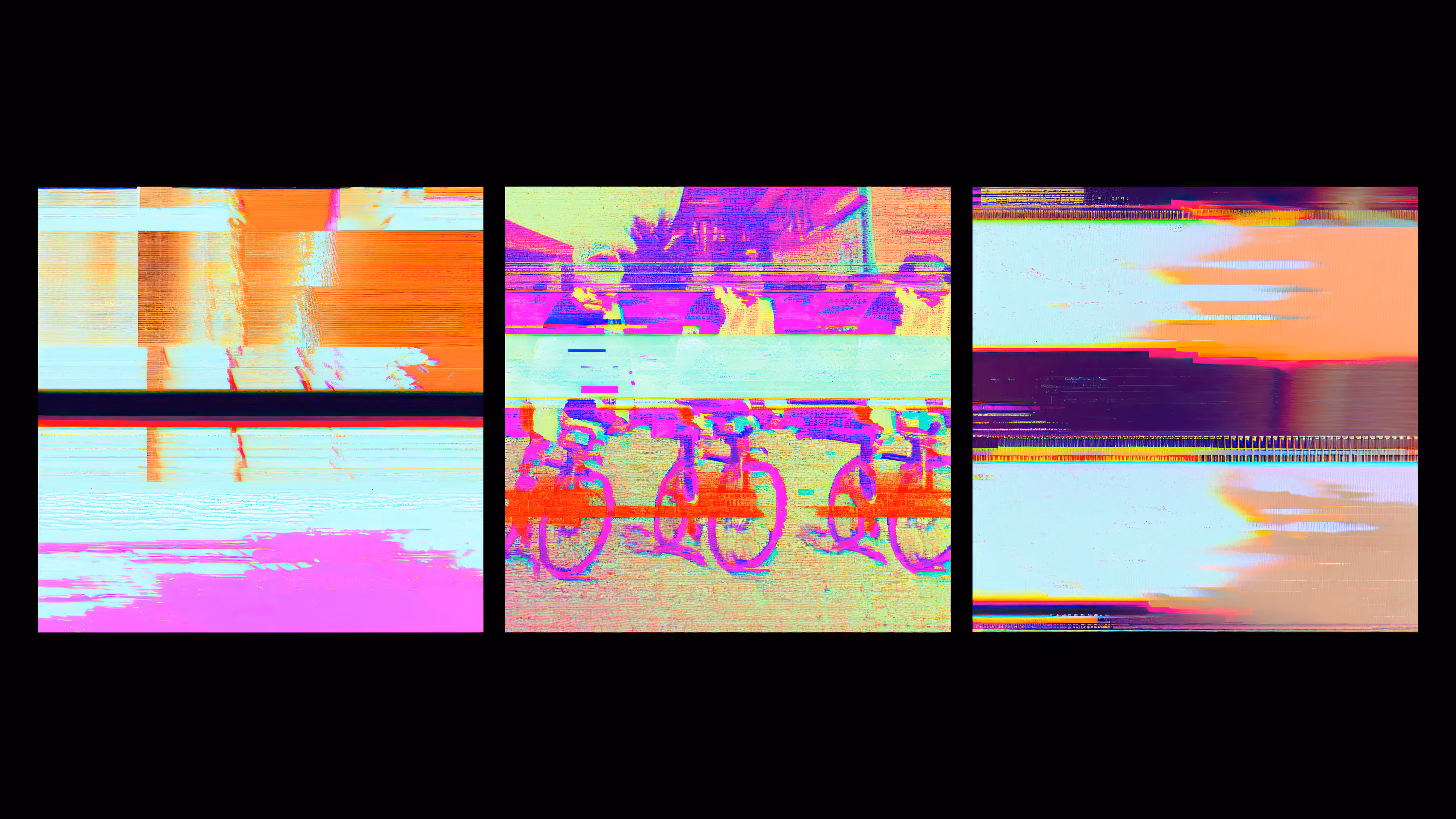 Riding Bikes (1979) Triptych