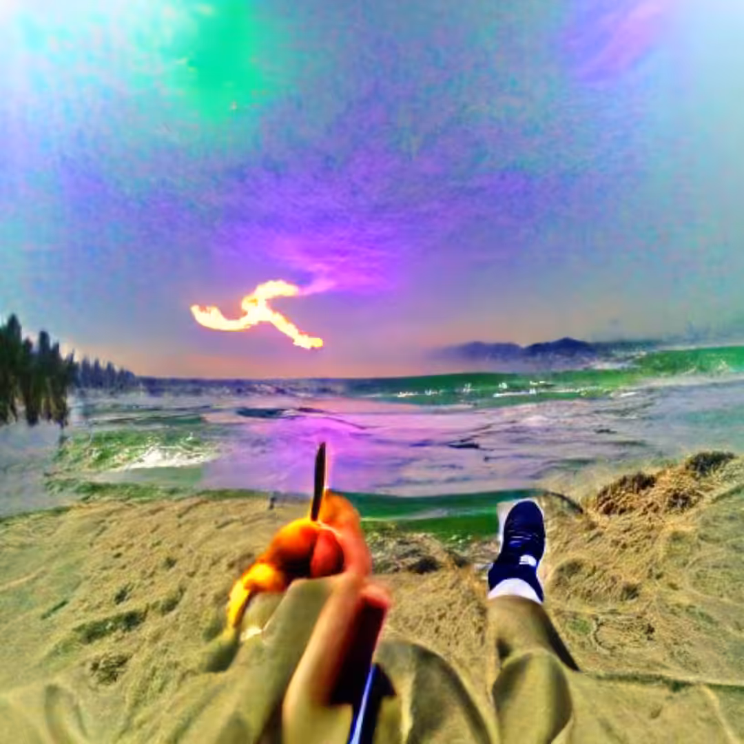 Weed on the beach