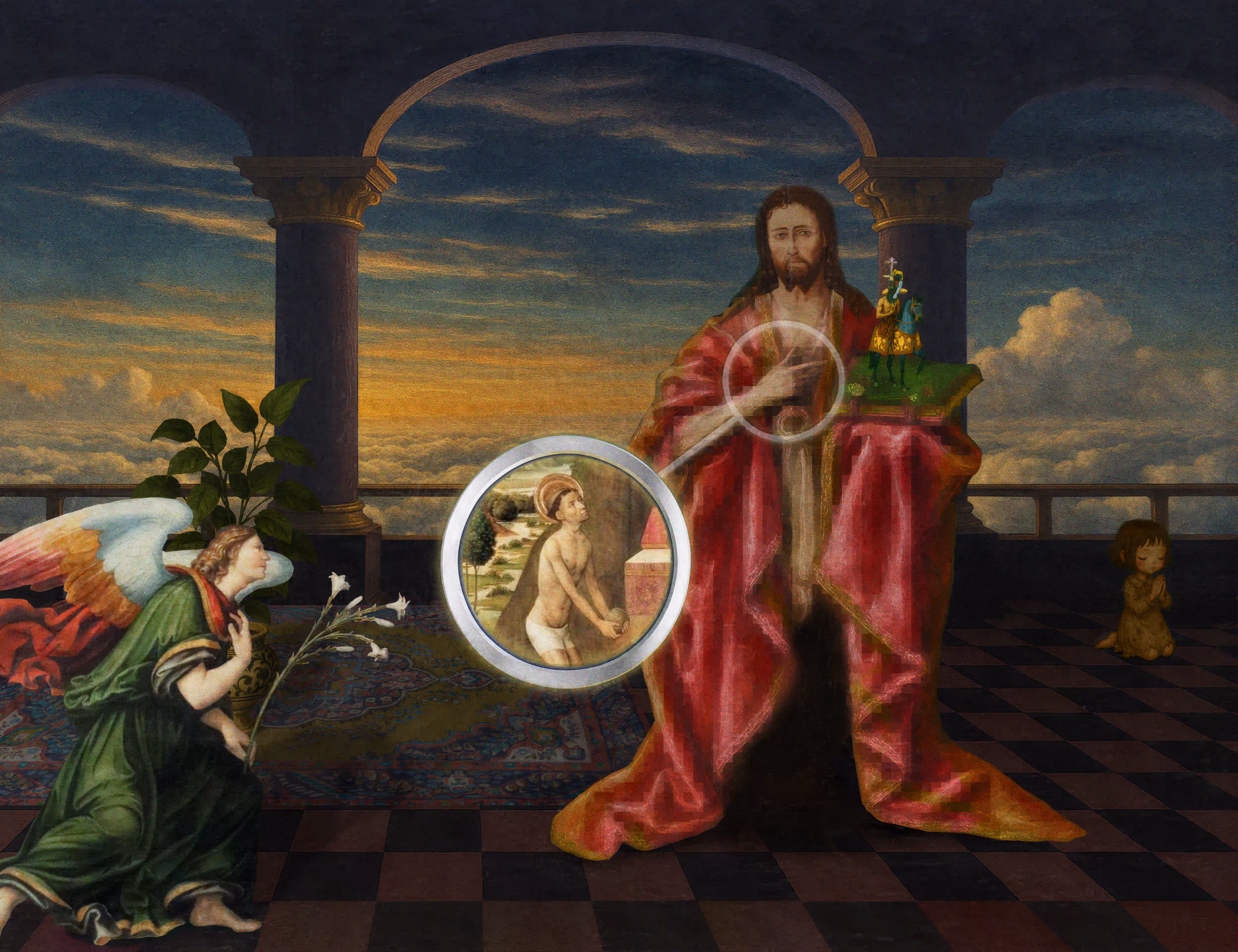 The Pilgrim’s Living Room Crucifixion; Mona Lisa Hyper-Gamble #90