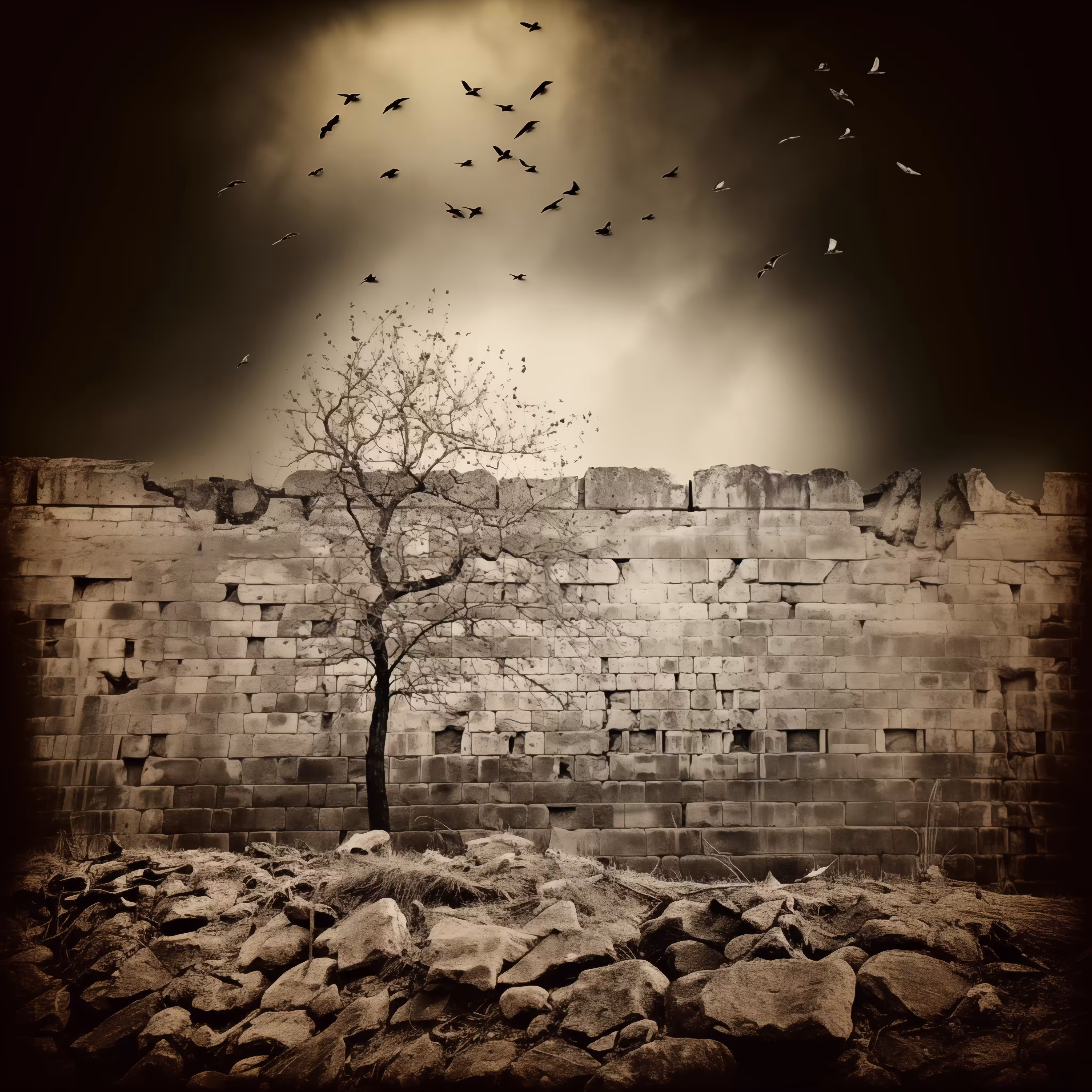 Entrup's AI Art: The Prophet Wall