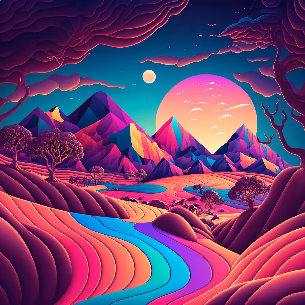 Psychedelic Landscape #77