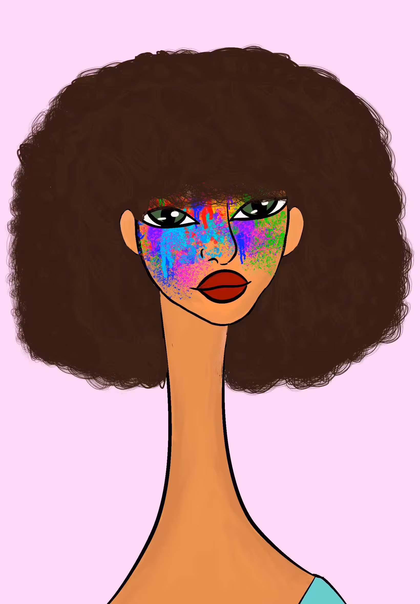 Long Neckie Lady #3089