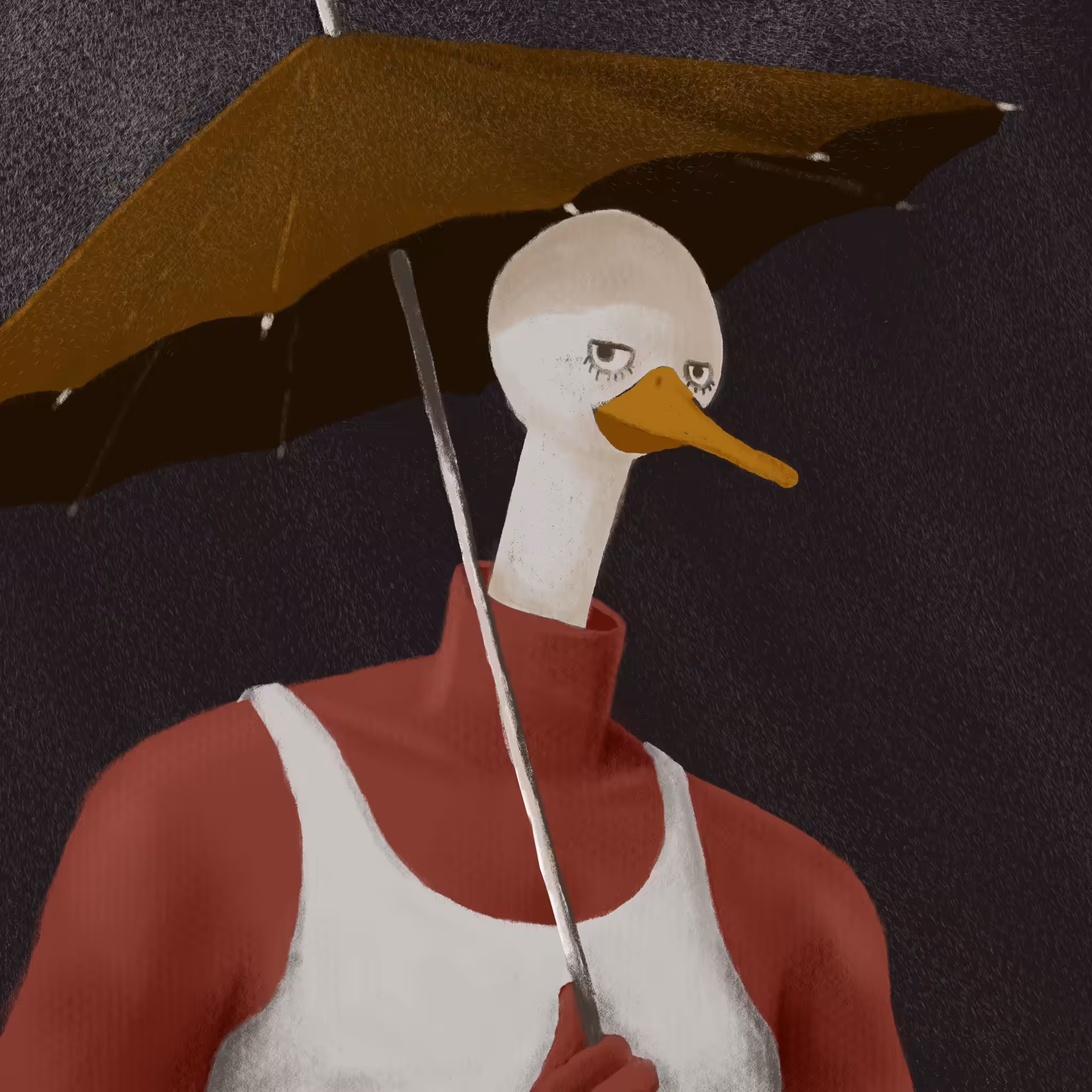 Inside duck: Duck on a rainy day 02