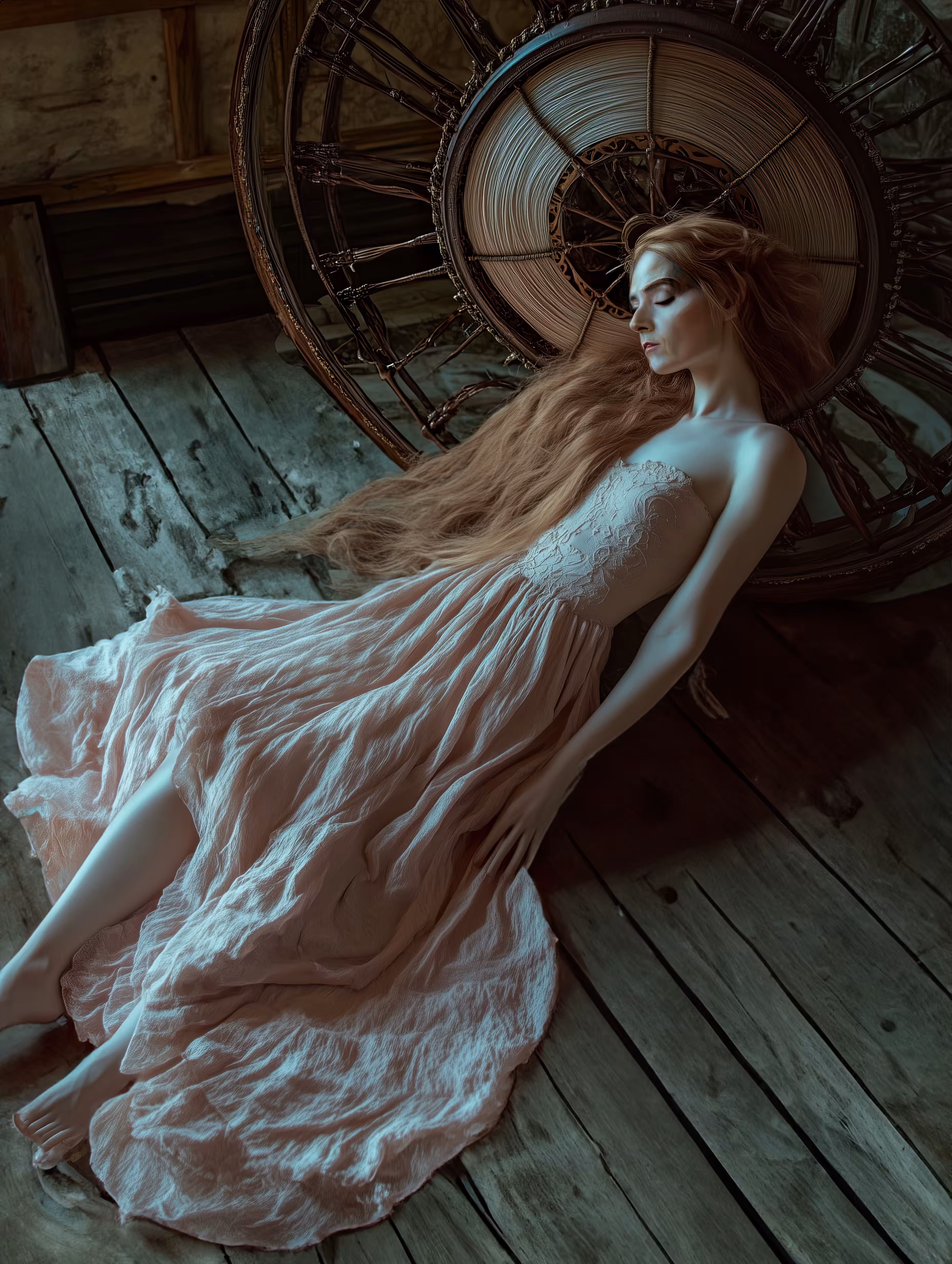 OP'PERRAULT!: Beauty Faints Before A Spinning Wheel