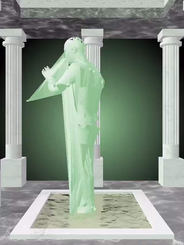 HeavenComputer: The Robotic Normie Green Man #3667