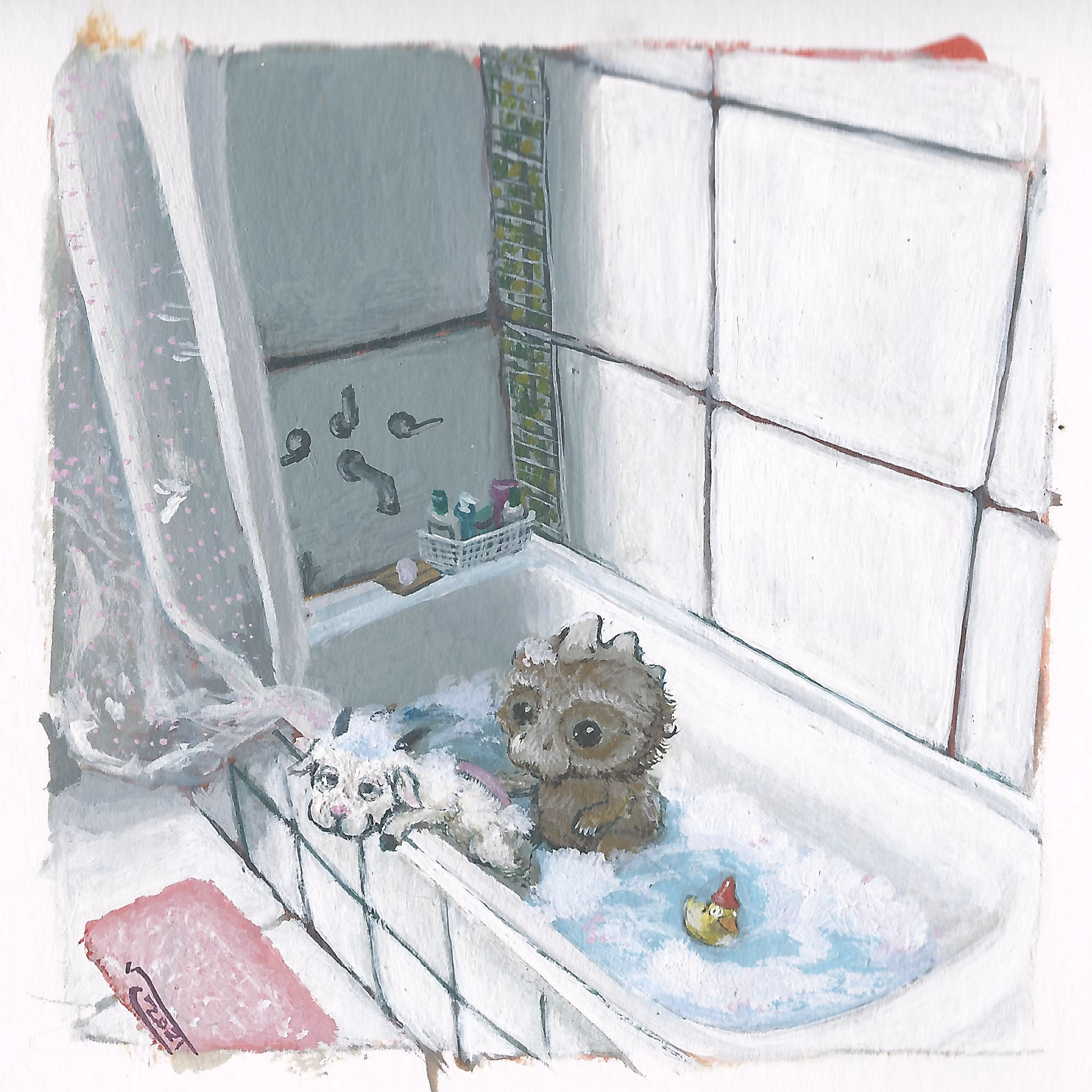 The bath.