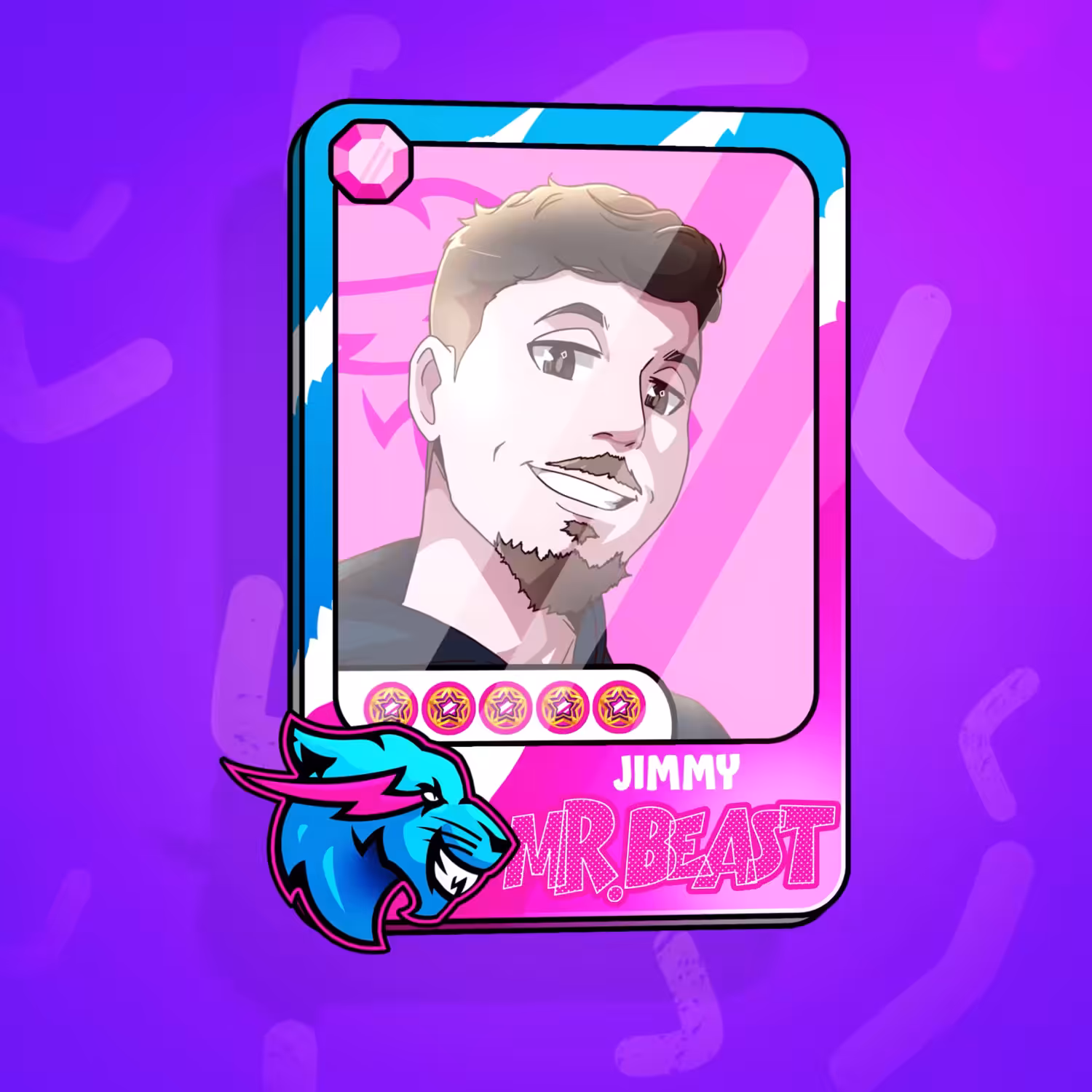 Jimmy Card from 'Mr.Beast Collectable Cards'