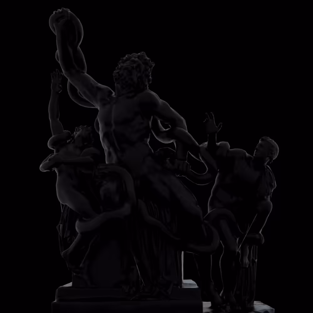 Laocoön With Cobwebs by Drew Flaherty
