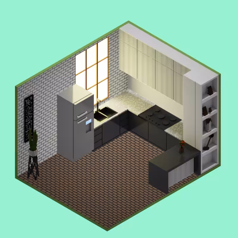 Isometric kitchen #25