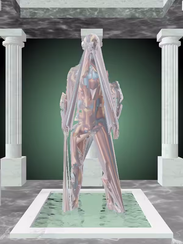 HeavenComputer: The Indifferent Holographic Glow Man #7416