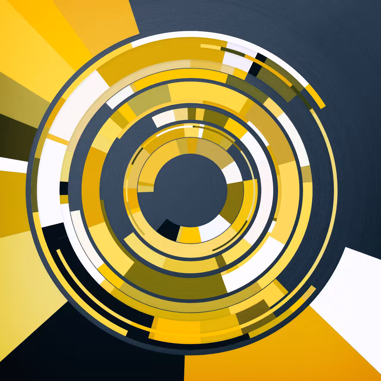 Abstract Multi-level Sunburst Chart (I/IV)