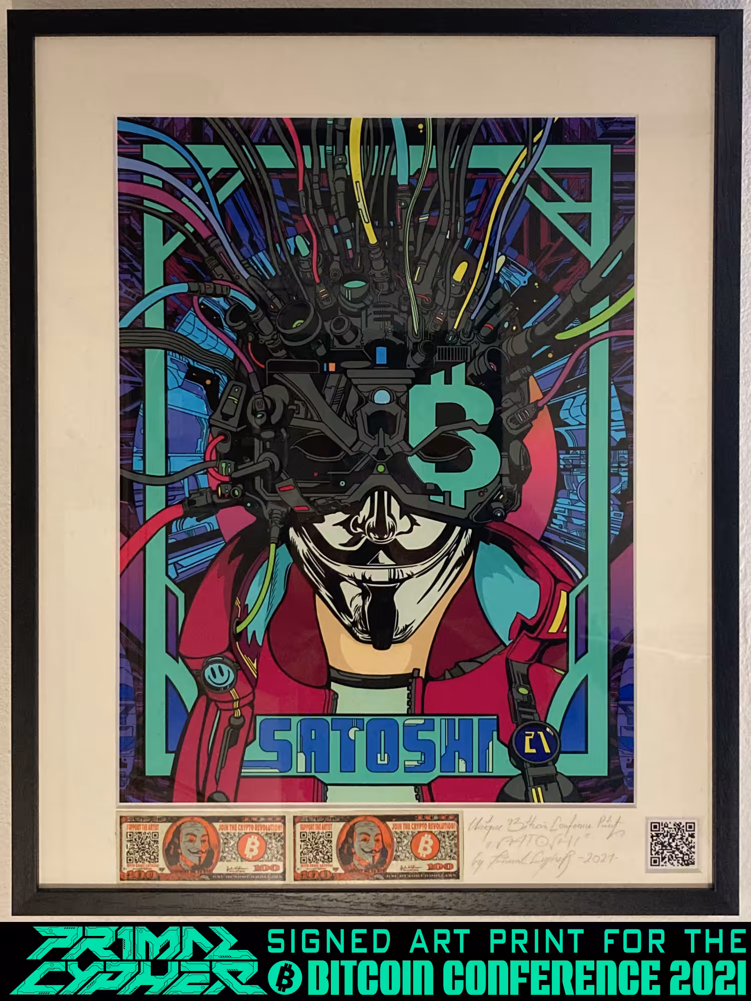 SATOSHI (BTC CON 2021 art print)