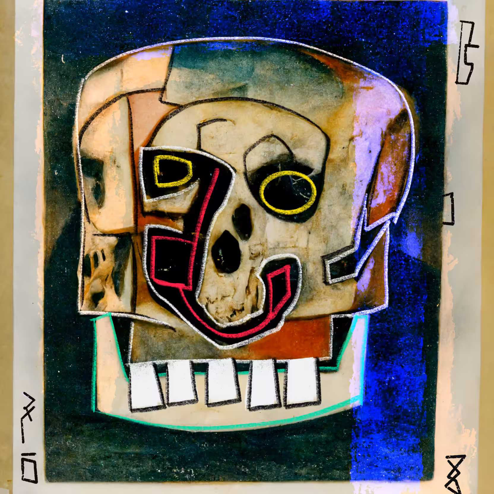POLAROID SKULL 009