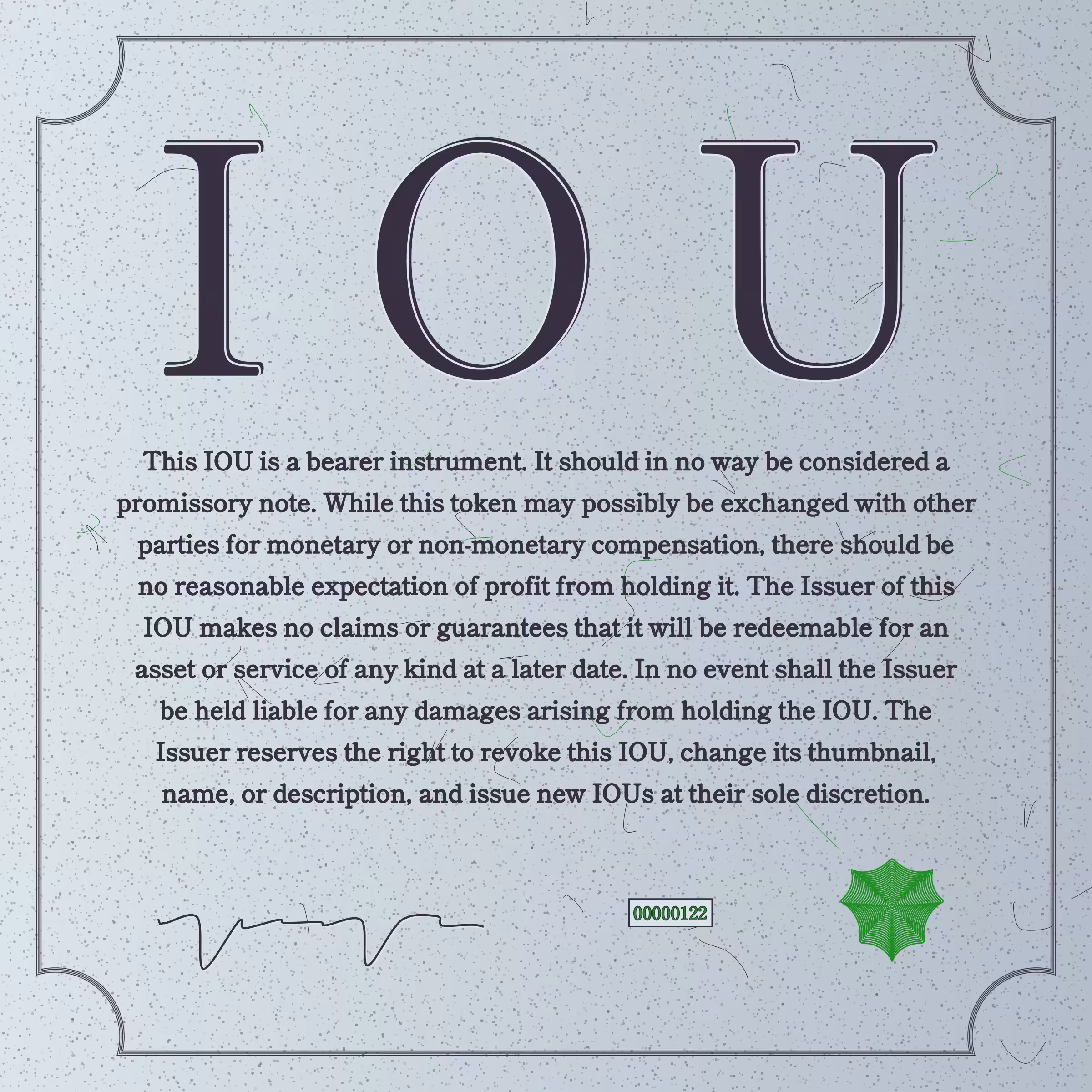 IOU #122