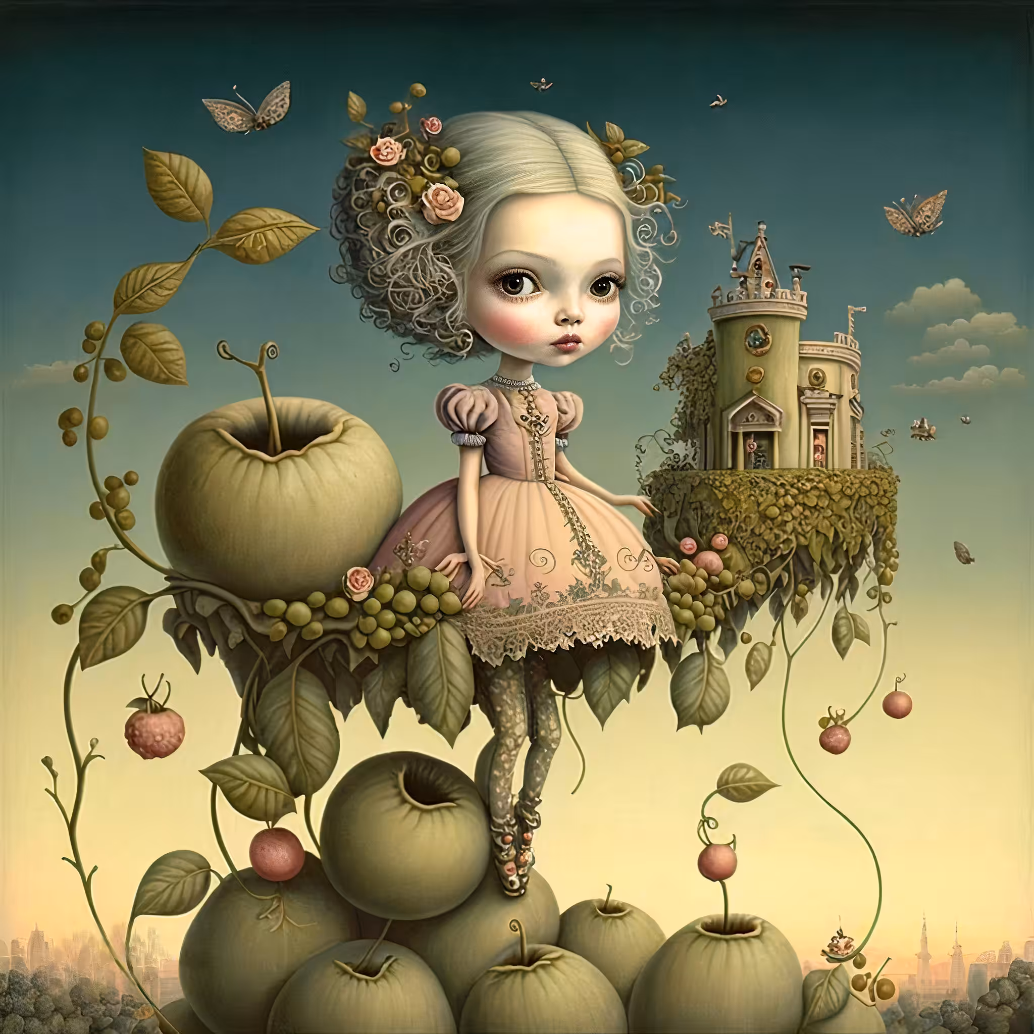 Green fruits princess