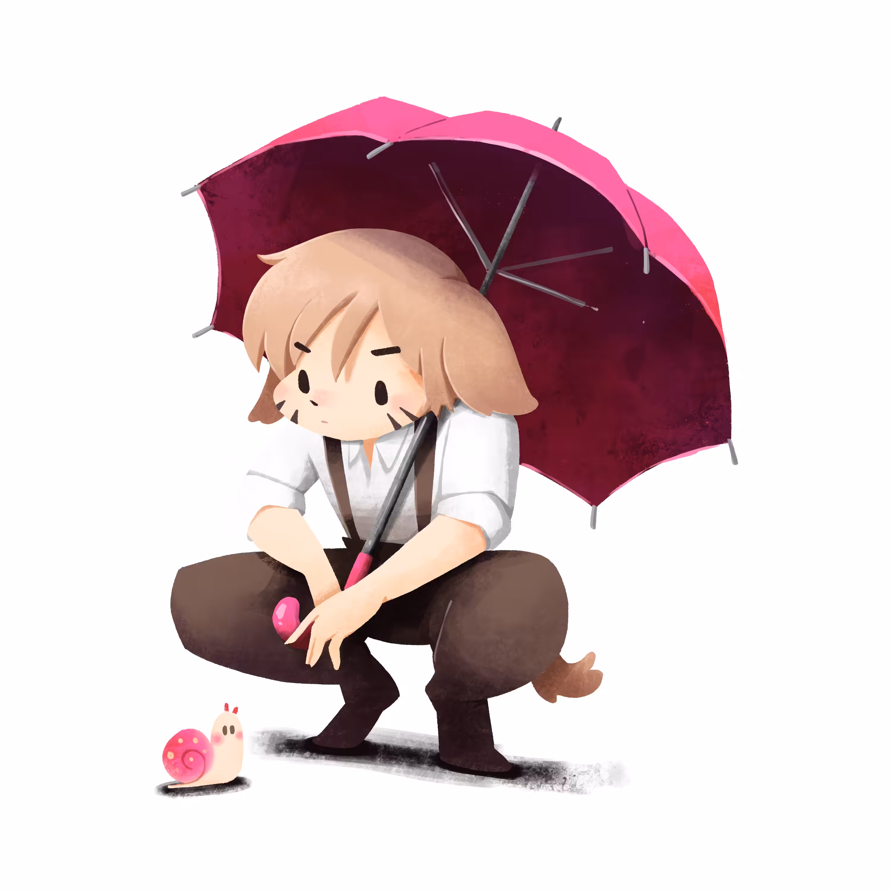 Baitong's Pink Umbrella