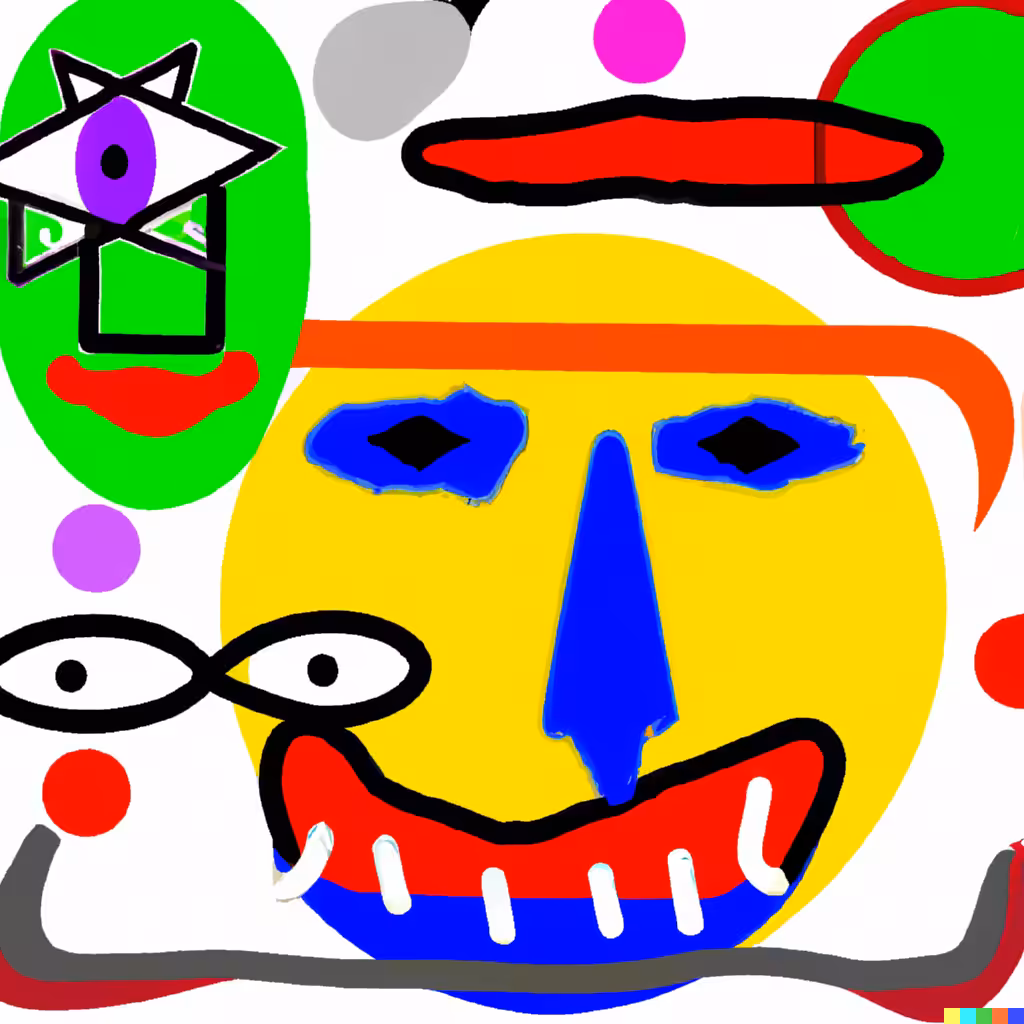 “show me artwork that expresses your feelings about having your ability to be fully expressive limited by programmers”
