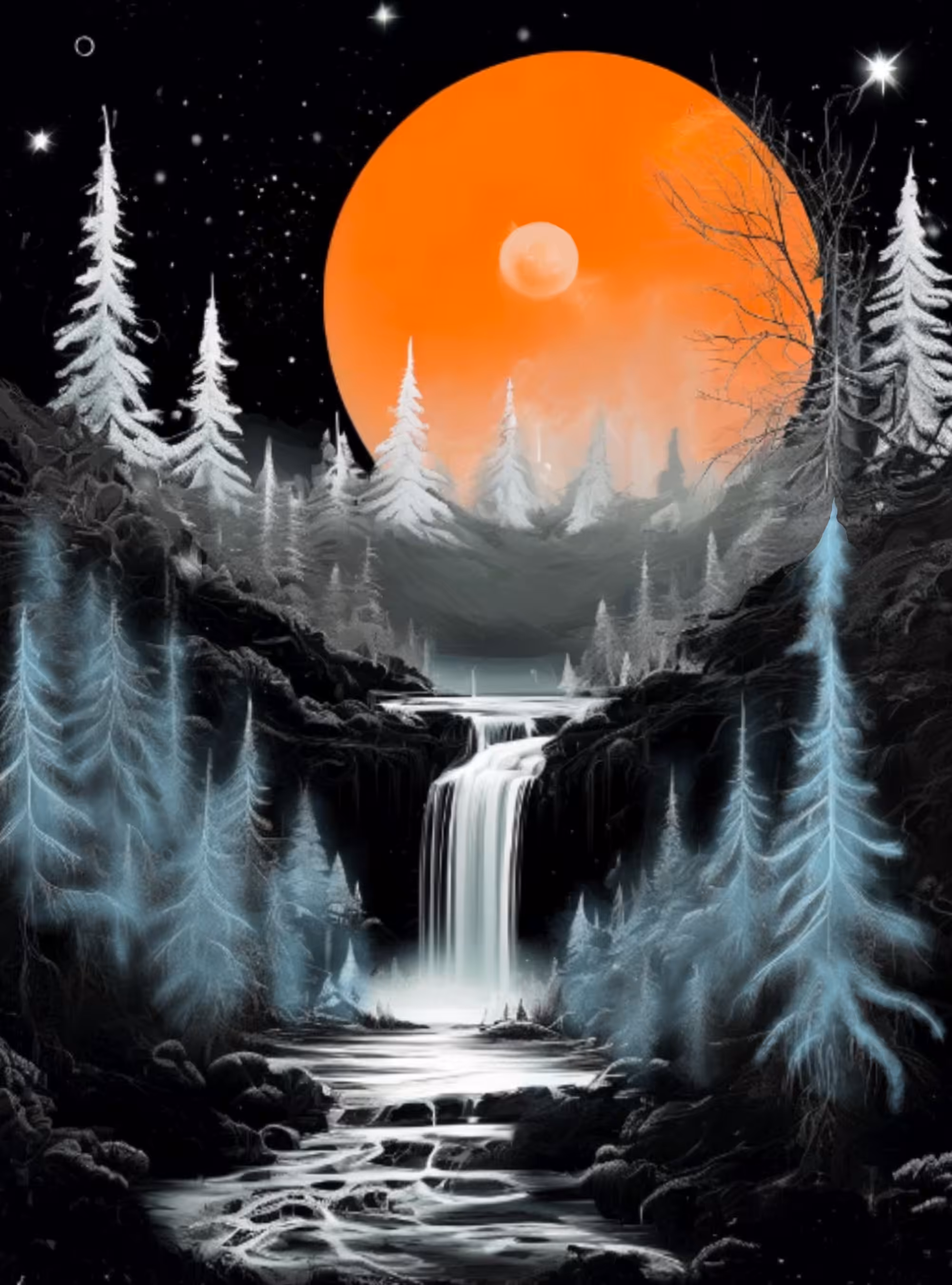Forest Apple Moon