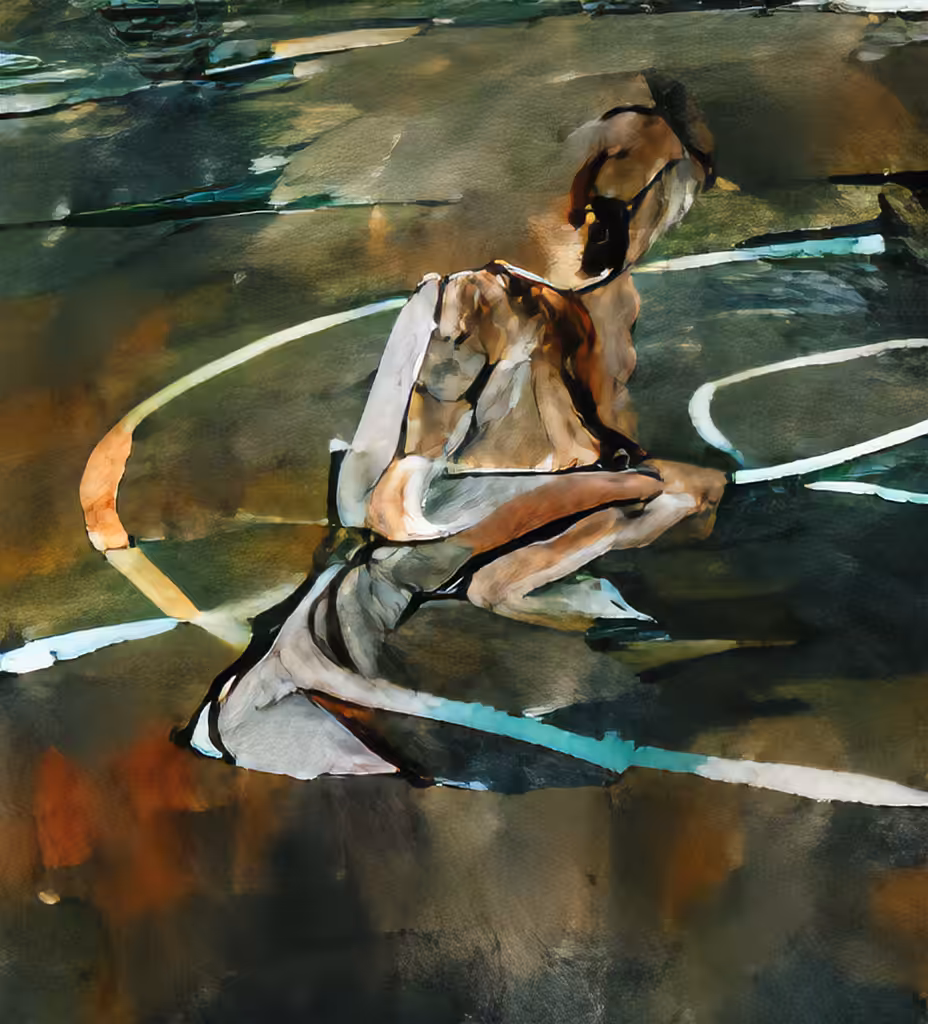 DOBER-MAN PLAYS BASKETBALL