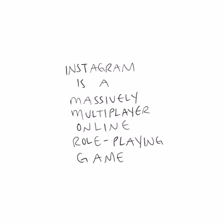 Instagram is a MMORPG