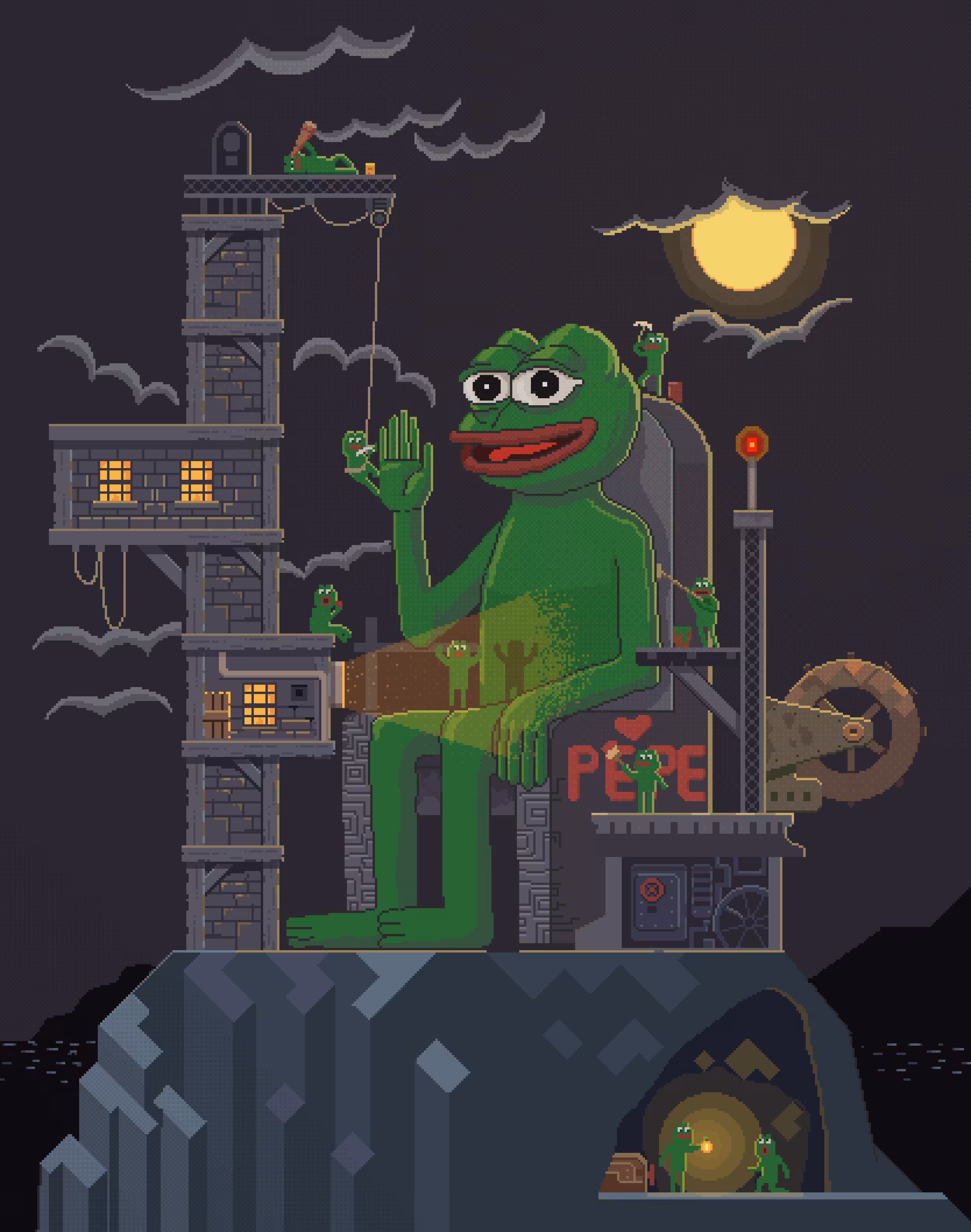 Making of statue of Pepe