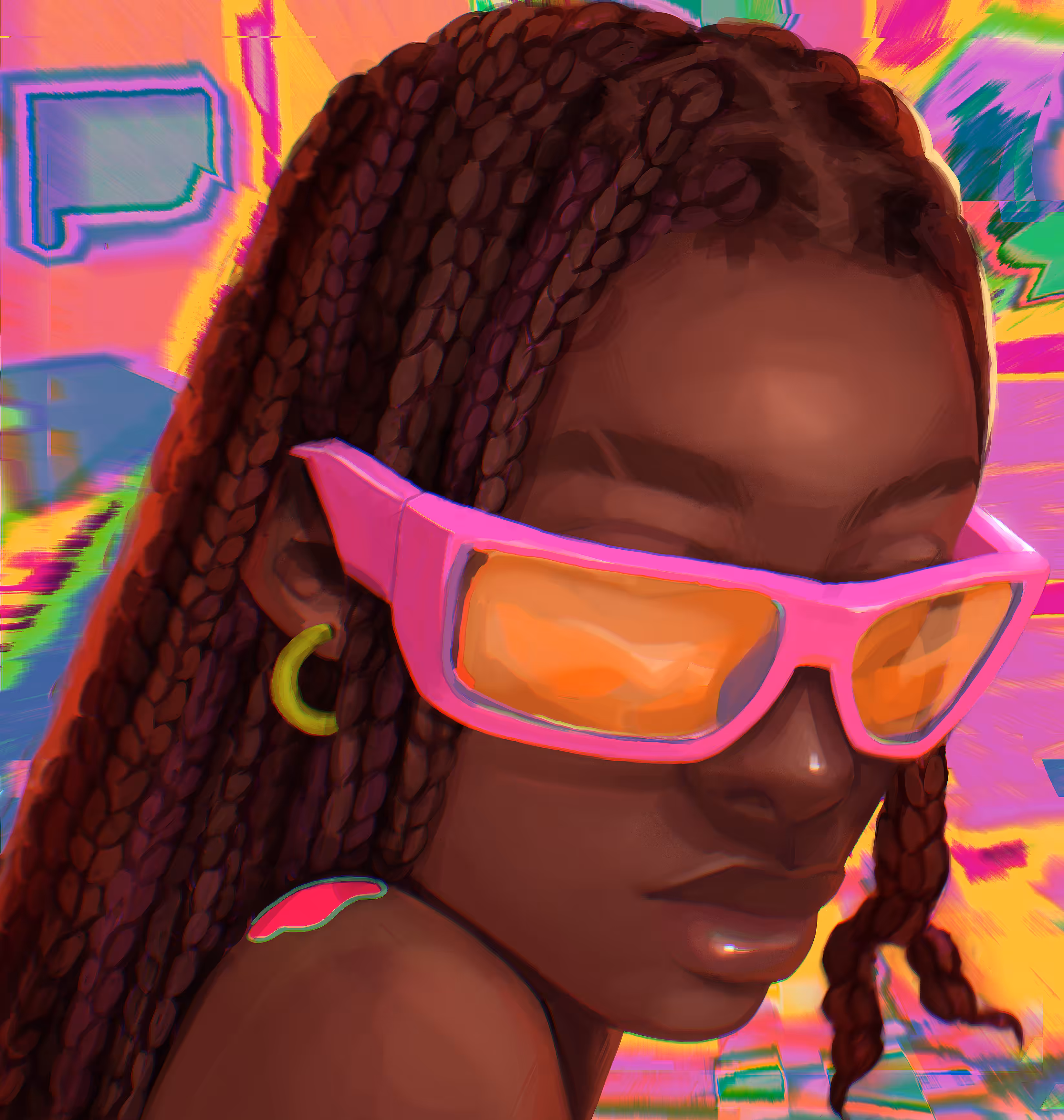 To All My Friends: Trippy pink 
