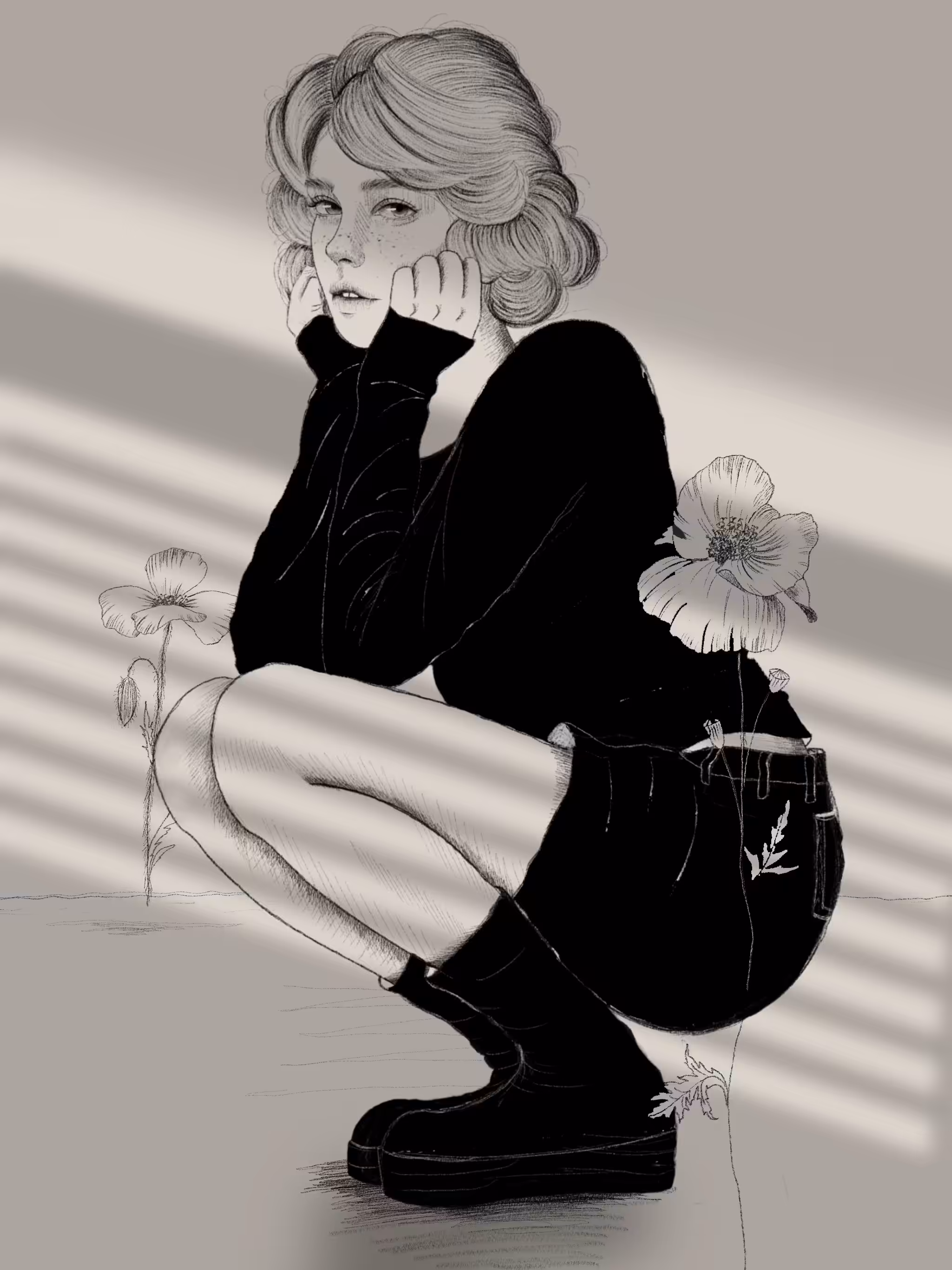 Veil of Violet B&W