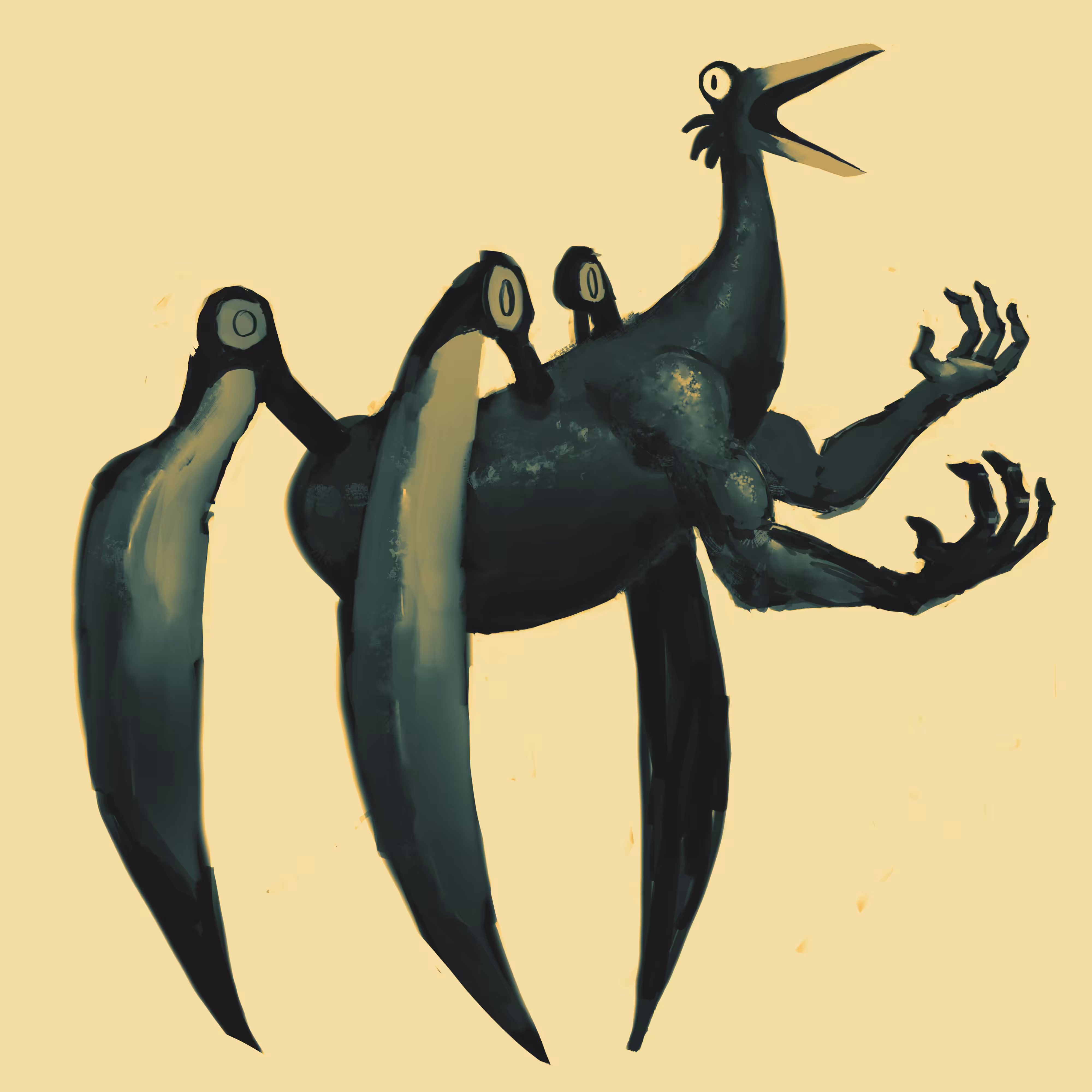 VERY RARE SCISSOR PICKLE MURDER BIRD