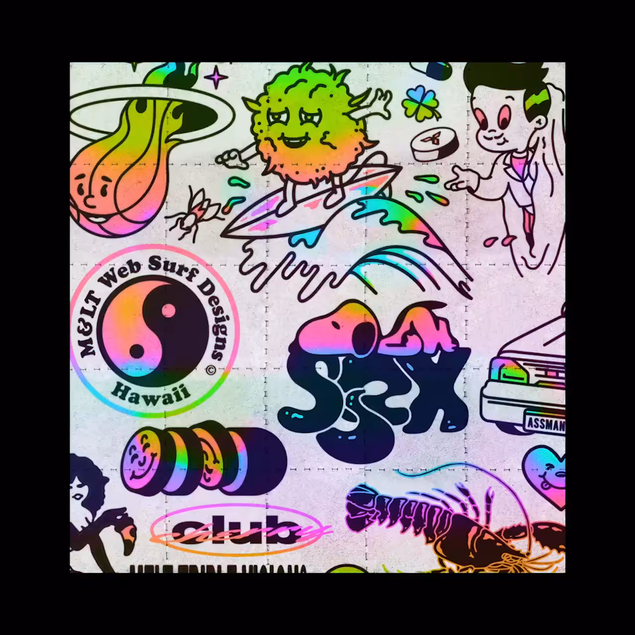 3XVISIONWAVE : Beach Mold Blacklight Spin Sequence_07