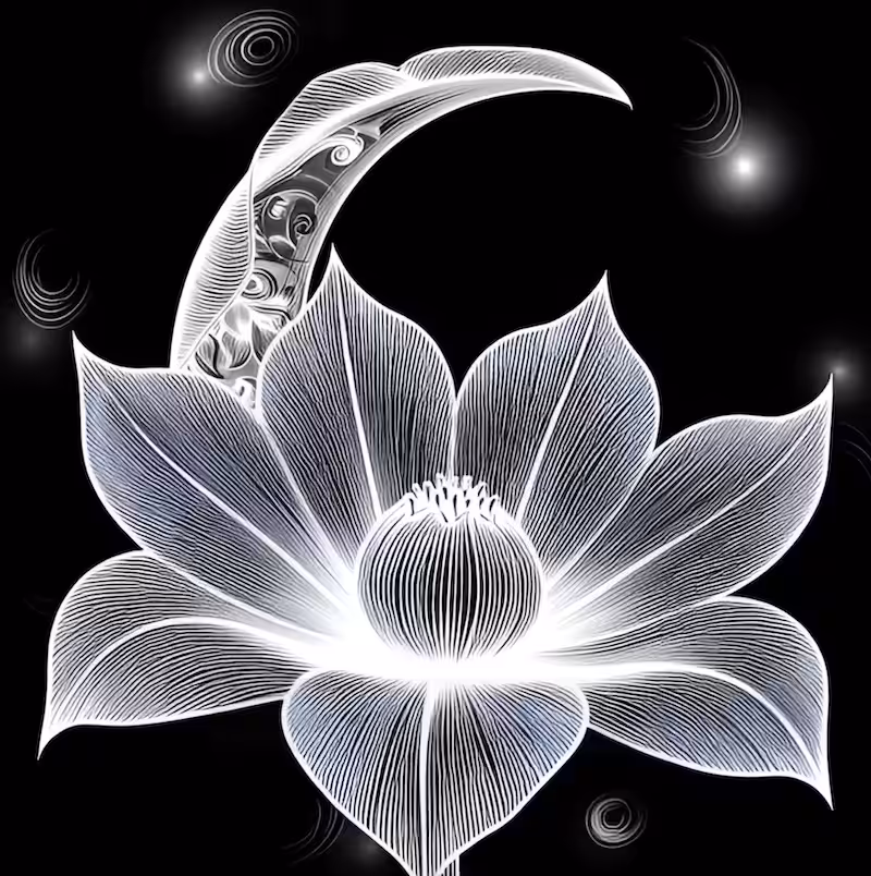 Ethereal Moon Bloom