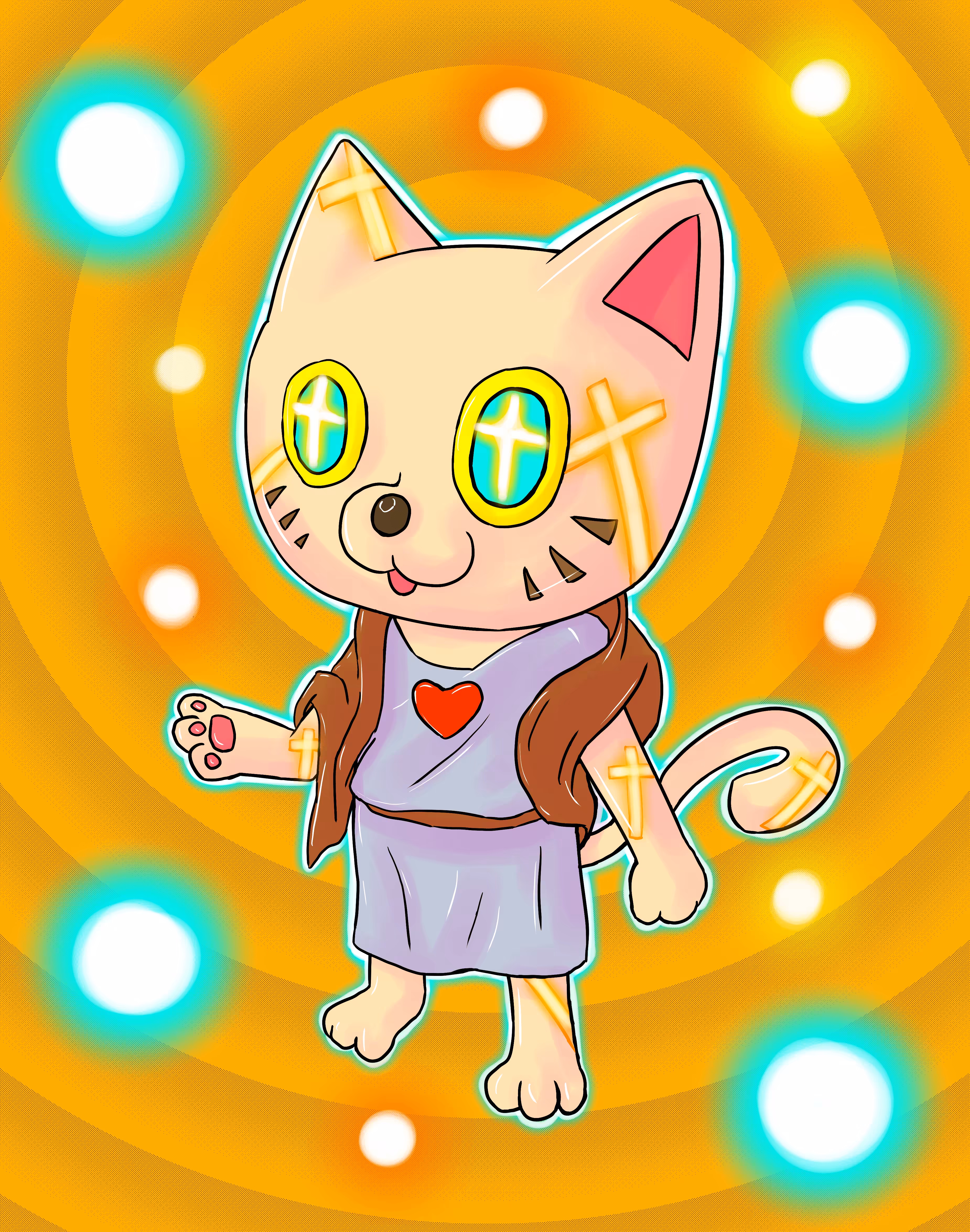 Cyber cat Jesus