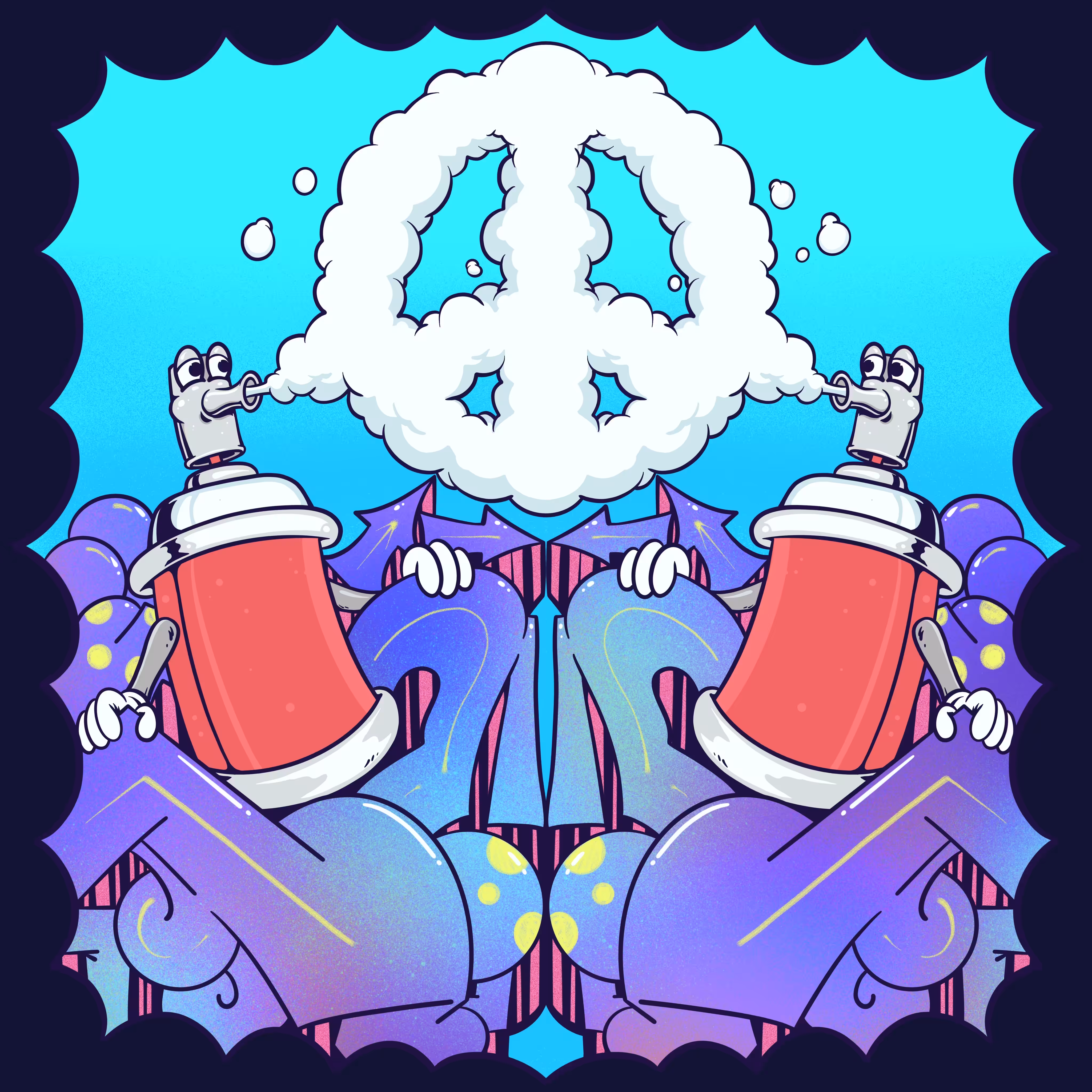 two peace sprayers