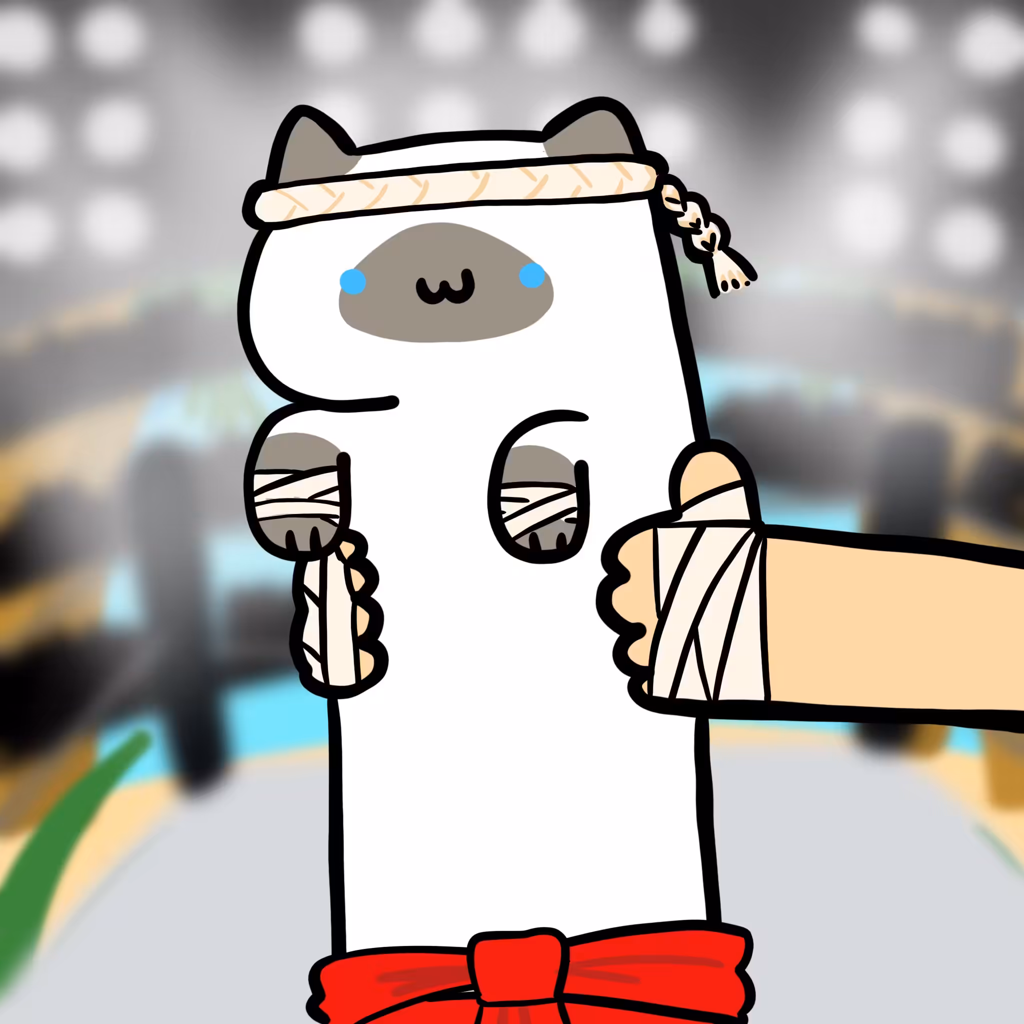 Long Long Cat: Long long muay thai cat #079