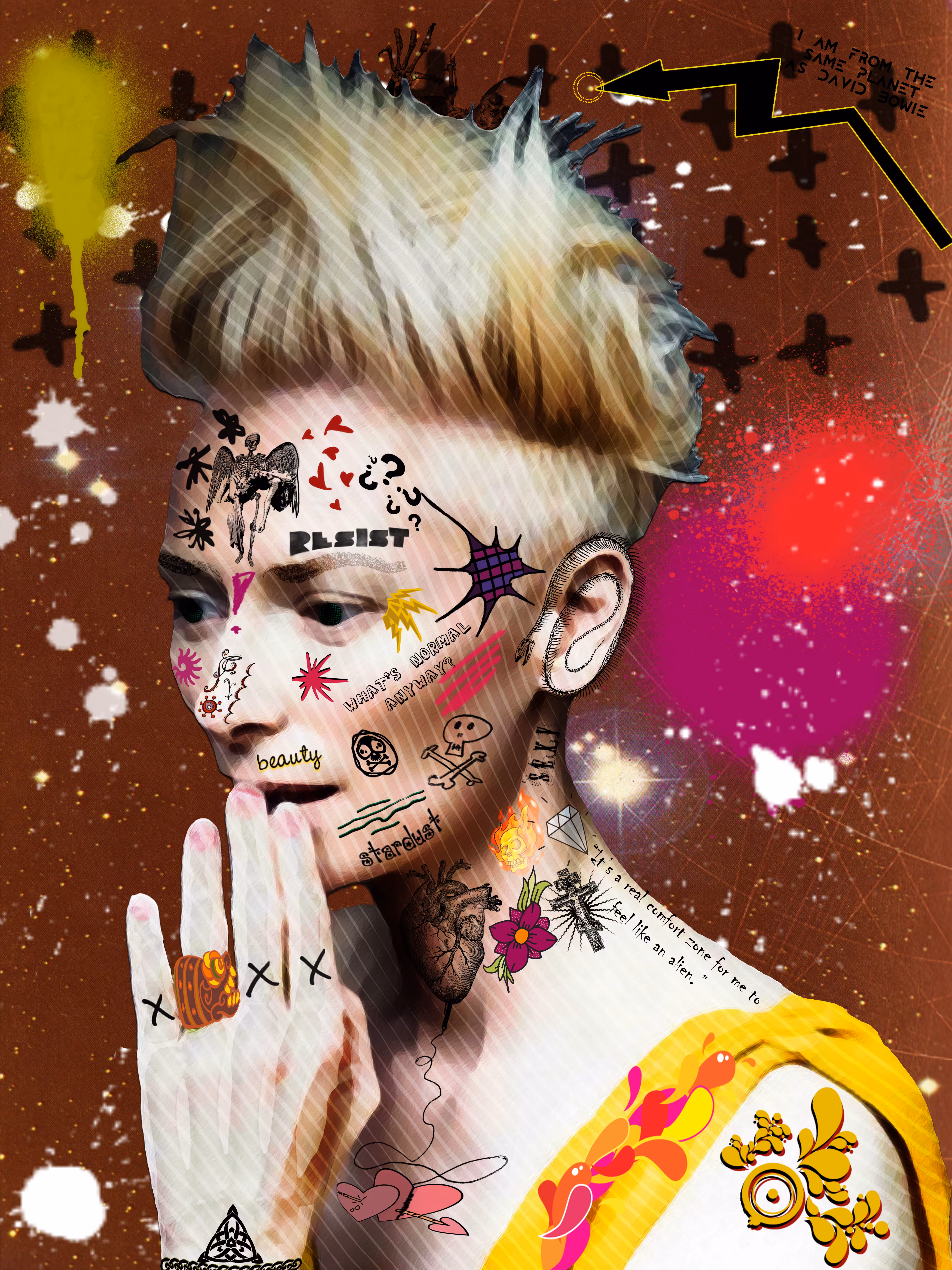 “It’s a real comfort zone for me to feel alien.”