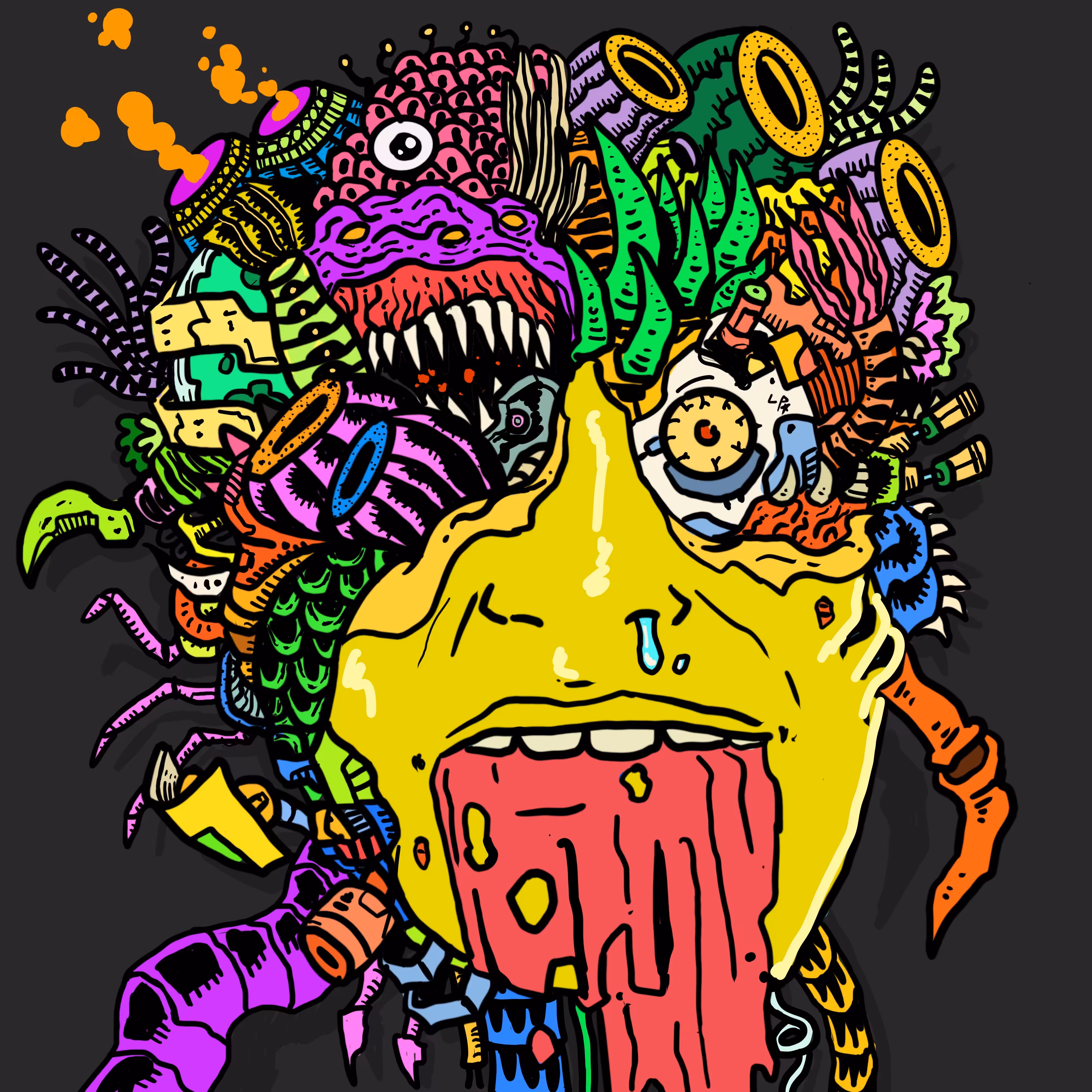 Scrambled Head