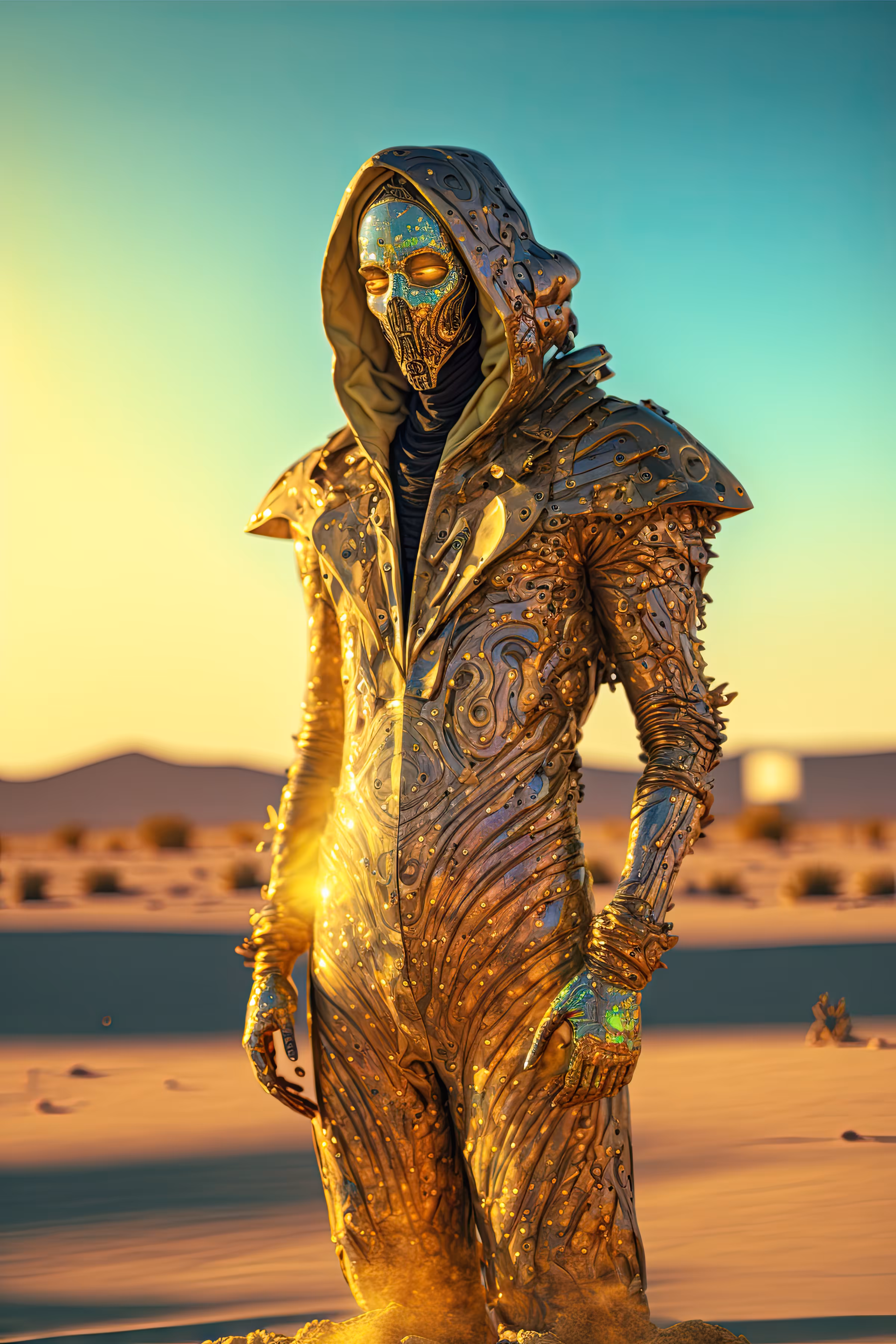 //// Alchemic Gold Jump Suit ////