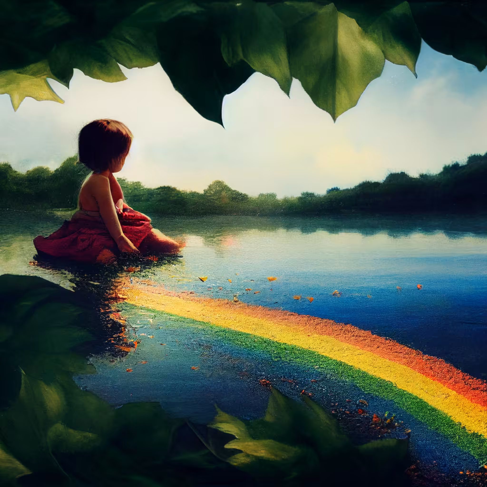 Rainbow girl