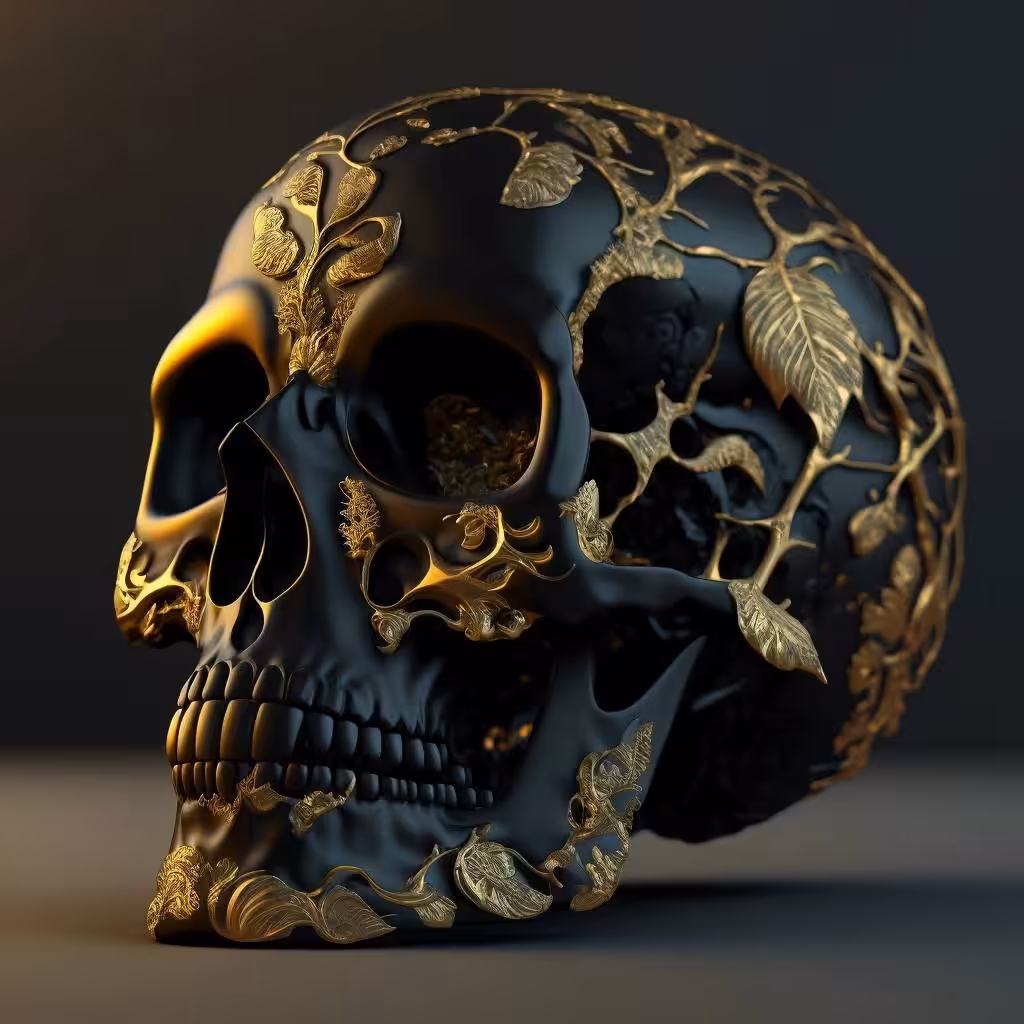 Shungite skull #4