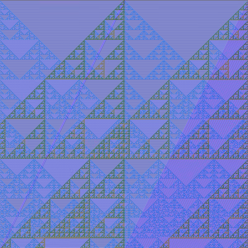 RGB Elementary Cellular Automaton #391