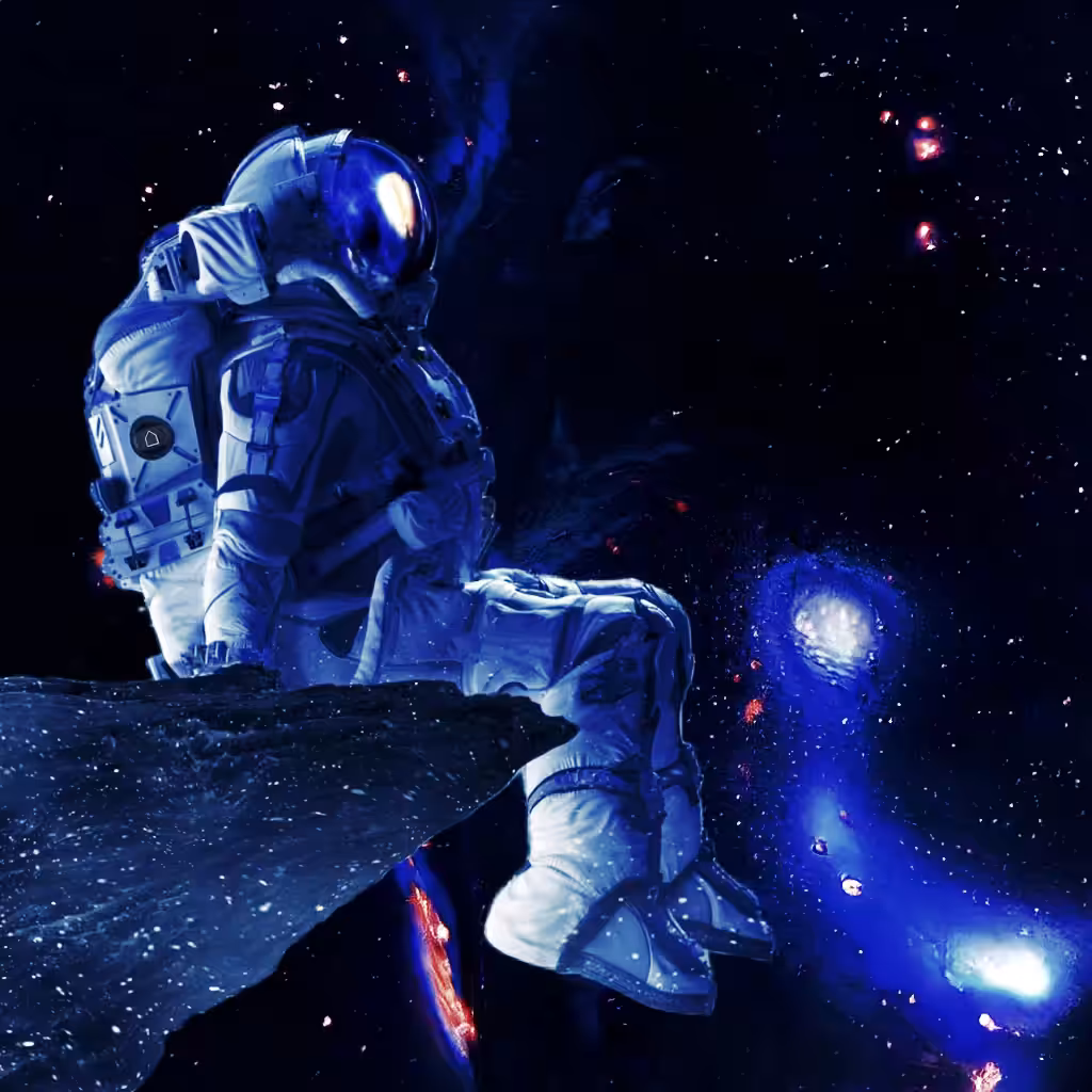 Between galaxies