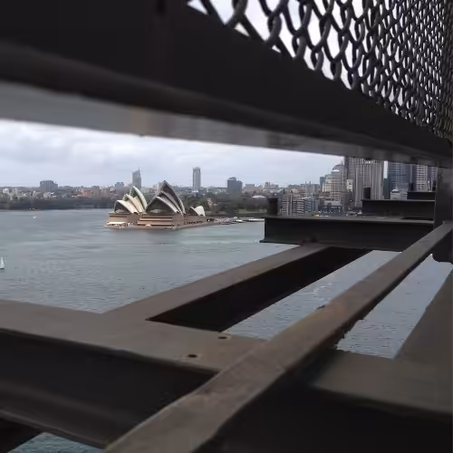 opera house from harbour bridge