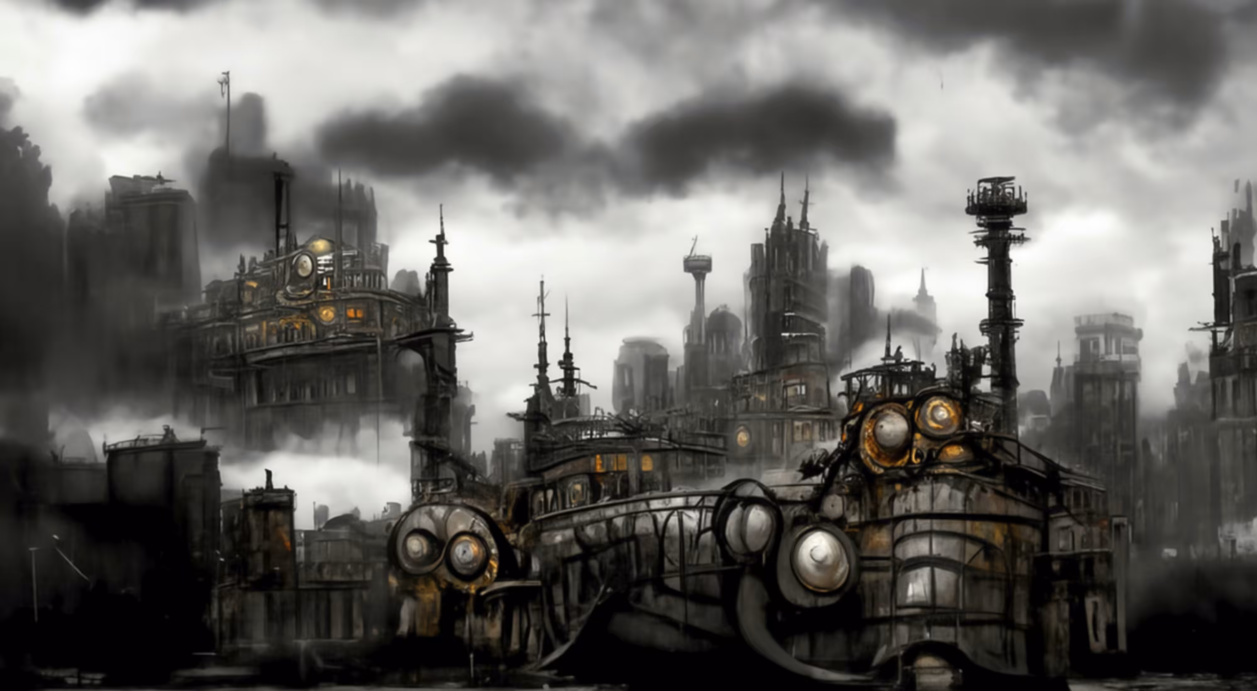 SteamPunk cityScape #001