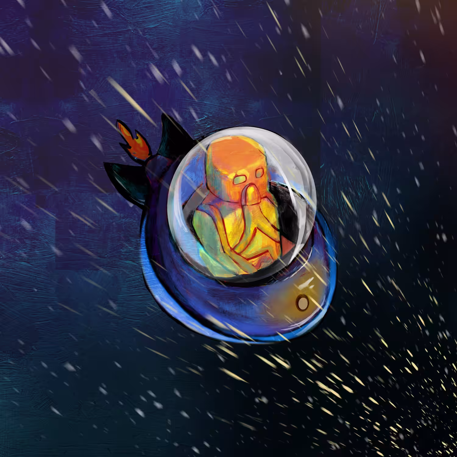 Warp Speed Bidding Orange Alien