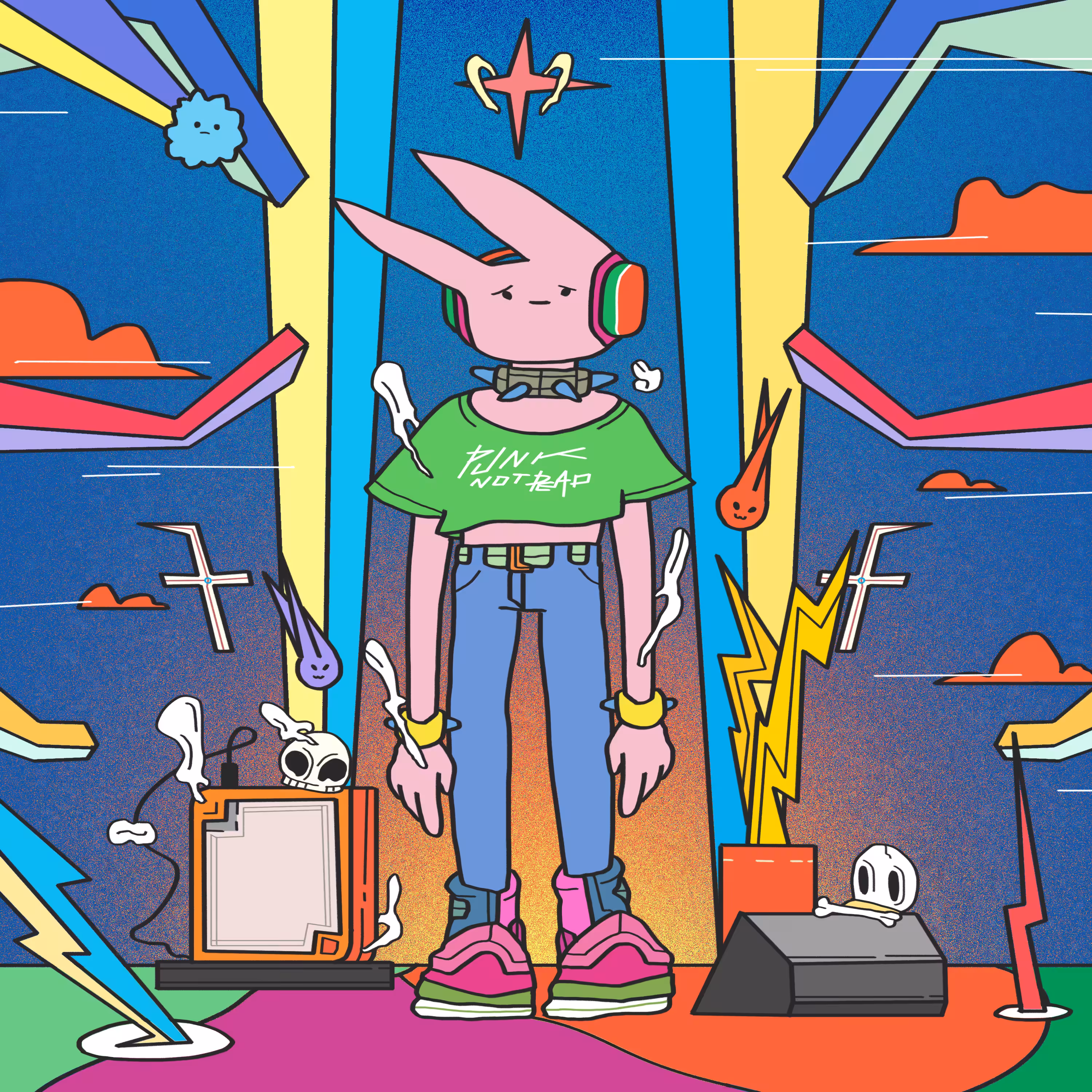 PINK, CROSS, PUNK