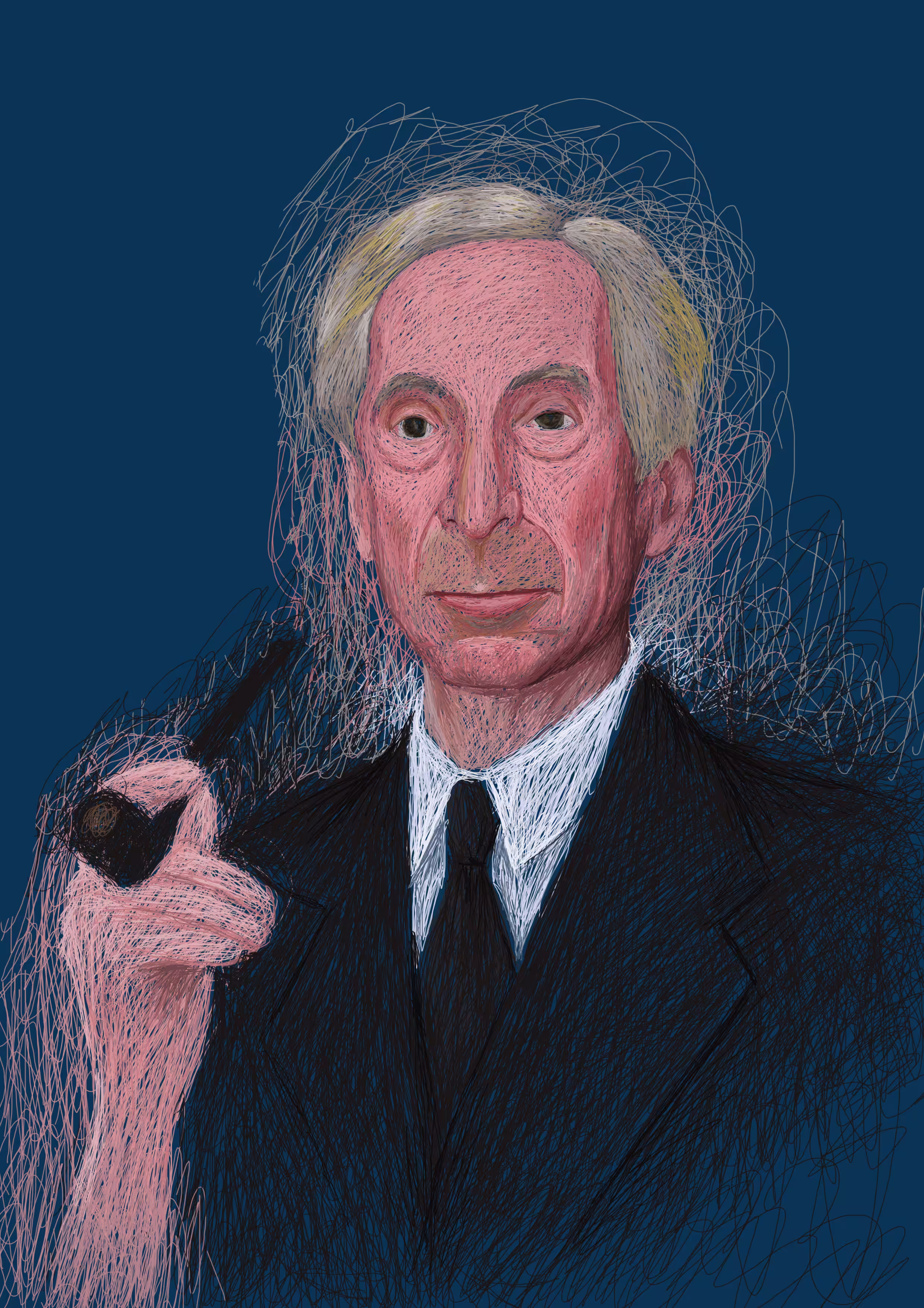 The magic of lines: Bertrand Russell