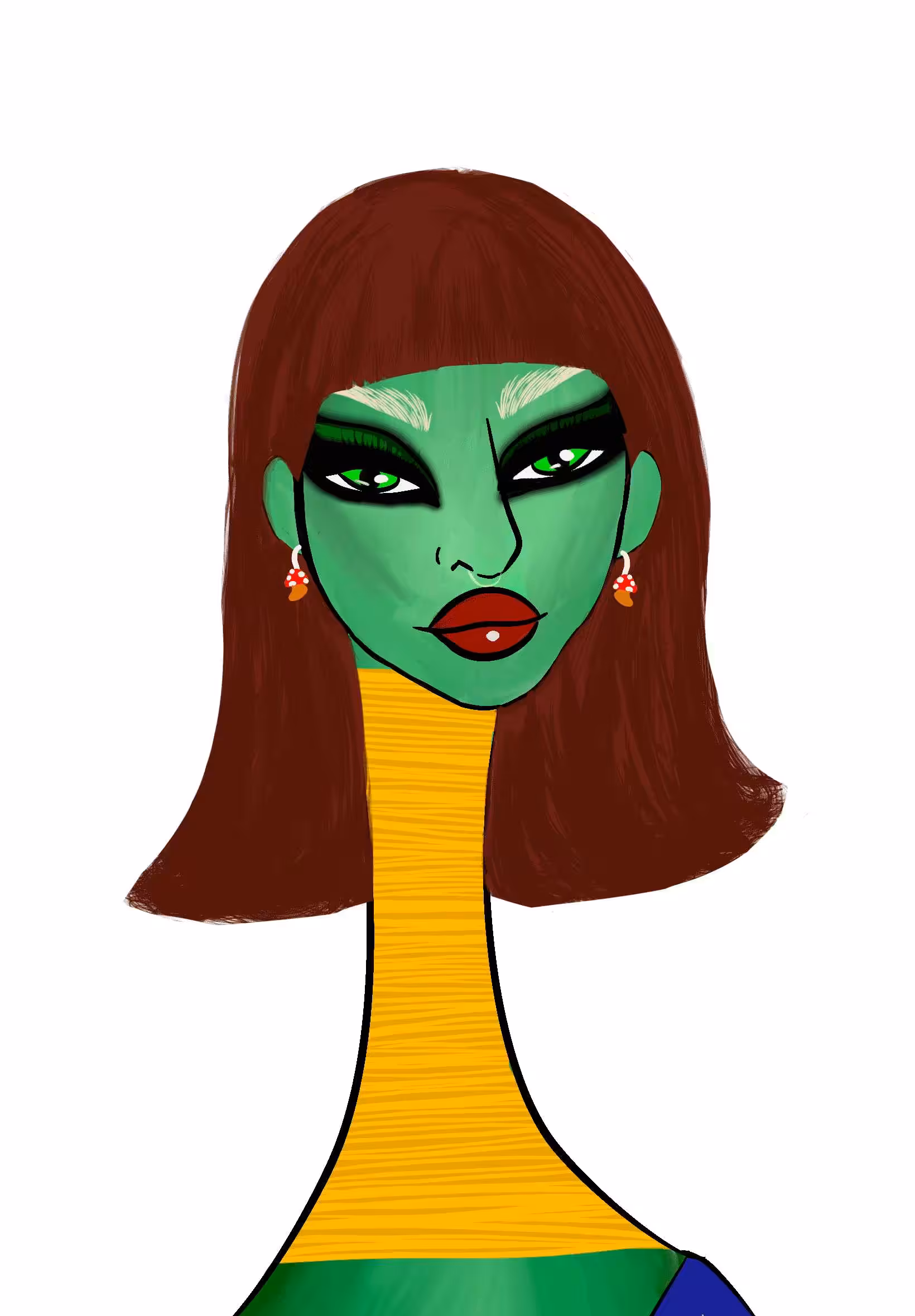 Long Neckie Lady #3225