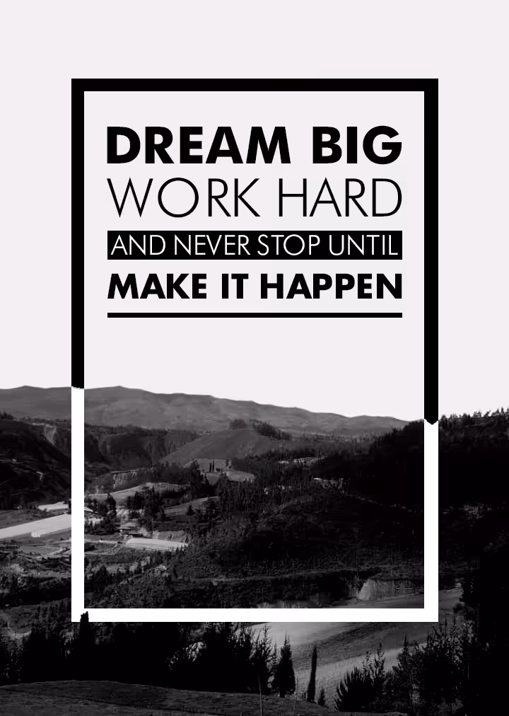 Go big you know