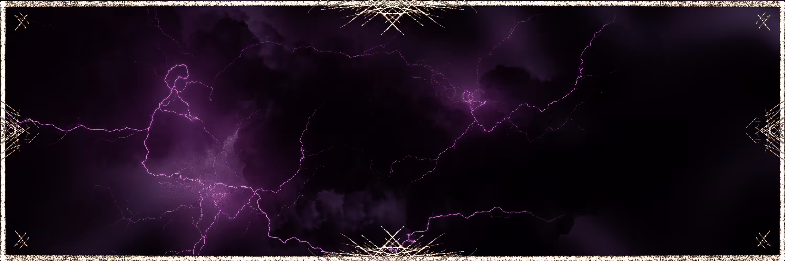 Sky of purple lightning 