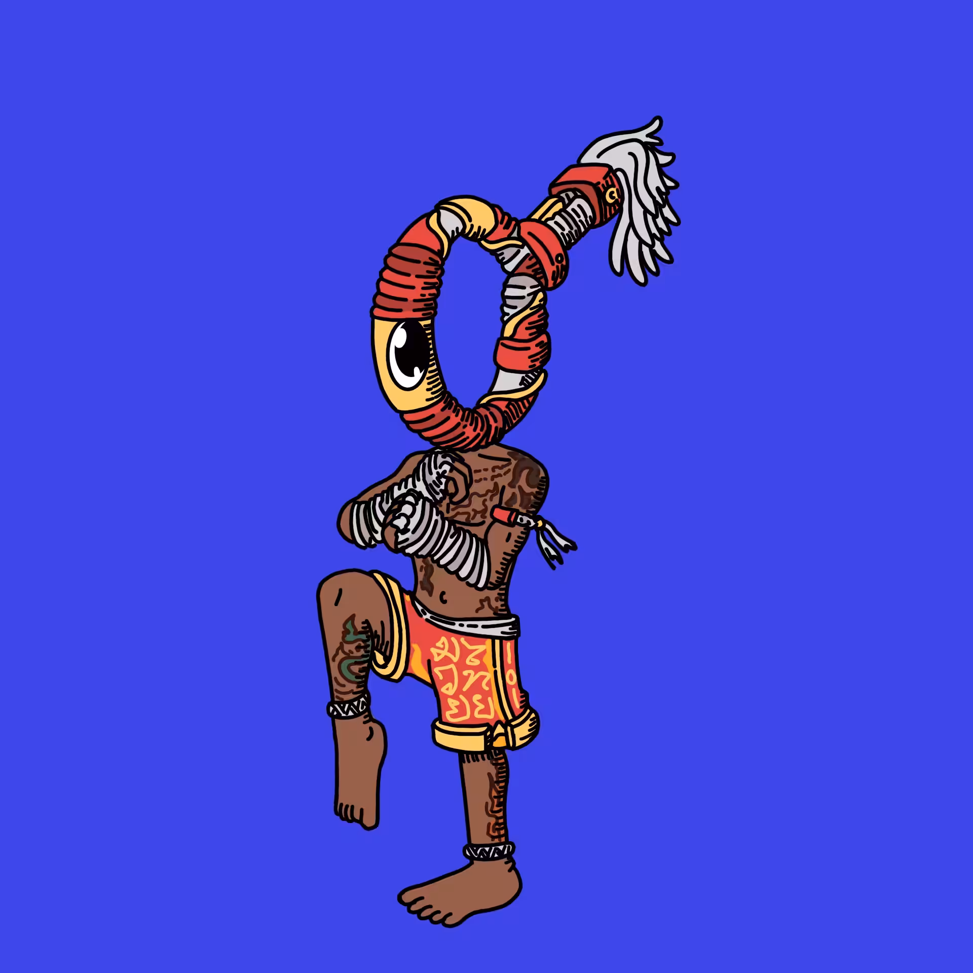 Muaythai one eyed guy #00101