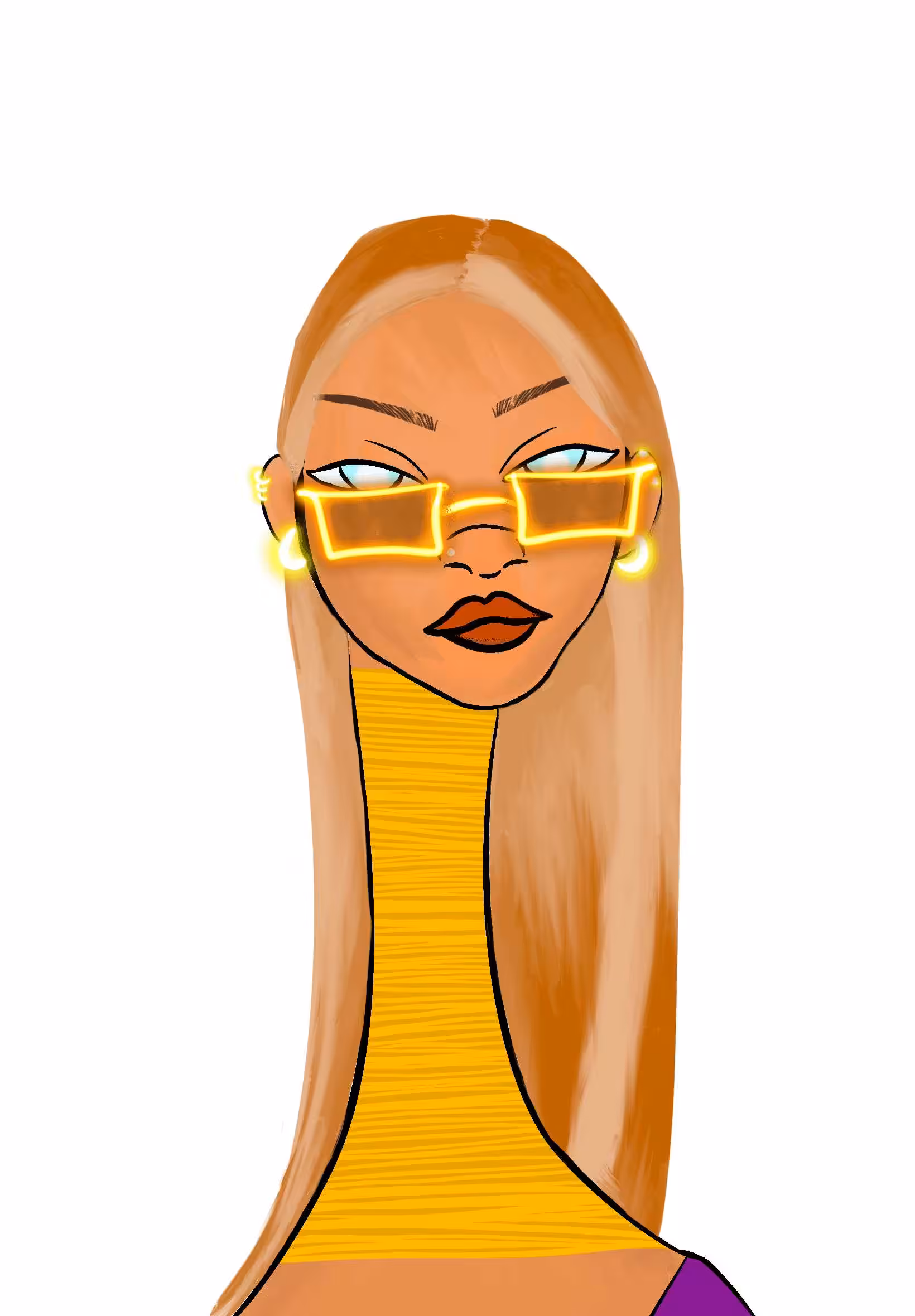 Long Neckie Lady #2362
